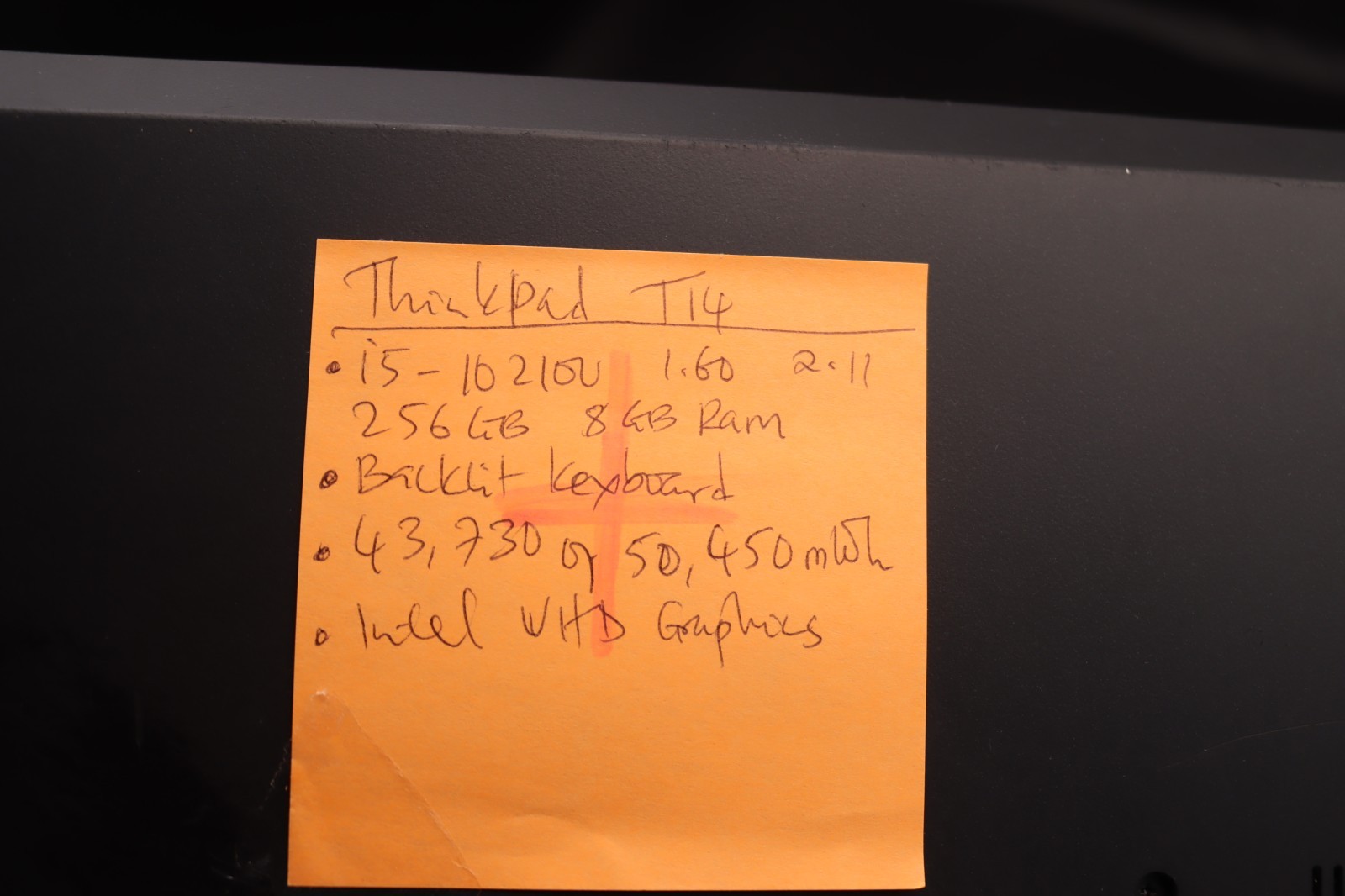 Lenovo ThinkPad T14 1st Gen 14″ (256GB SSD, Intel Core i5 10th Gen., 8GB Ram)