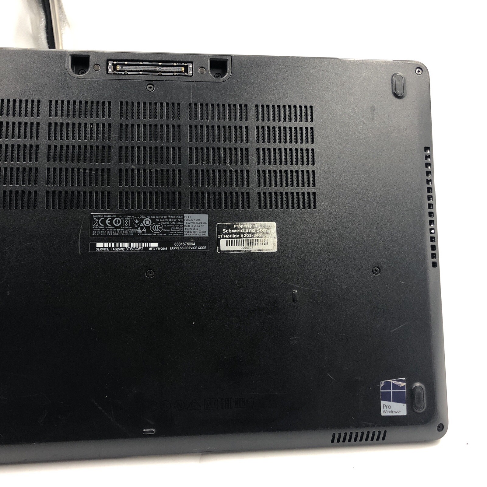 Dell Latitude E5570 i5 UNKNOWN CPU CODE/RAM/HDD/OS BAD DISPLAY/BOARD/HINGE PARTS