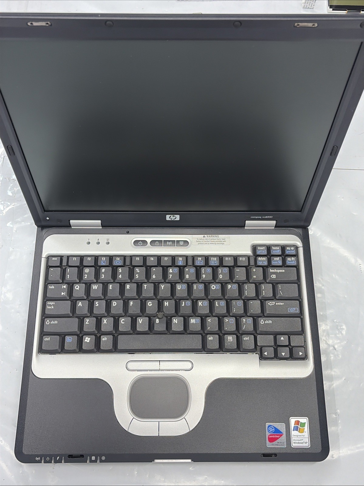 HP Compaq nc6000 Anatel T60M283.00 for Parts Or Repair, untested AS-IS condition