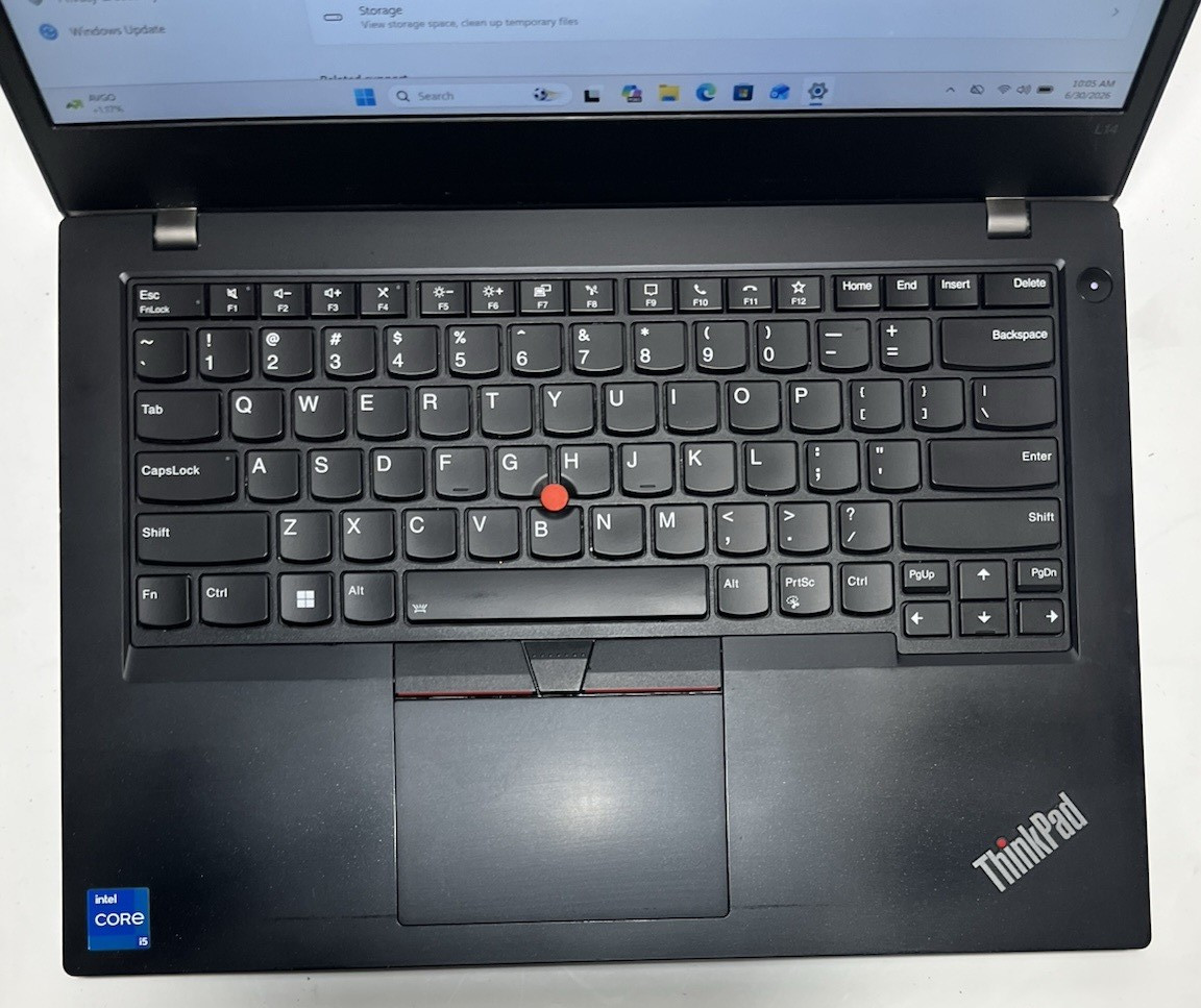 Lenovo ThinkPad L14 14″ Intel Core i5-1145G7 Laptop- 8GB RAM – 256GB NVme – W11P