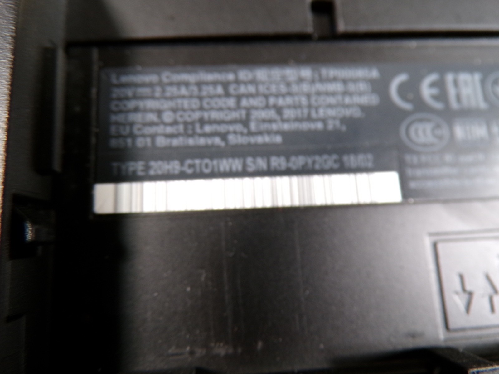 THINKPAD T570 INTEL CORE I7 7TH GEN 8GB RAM