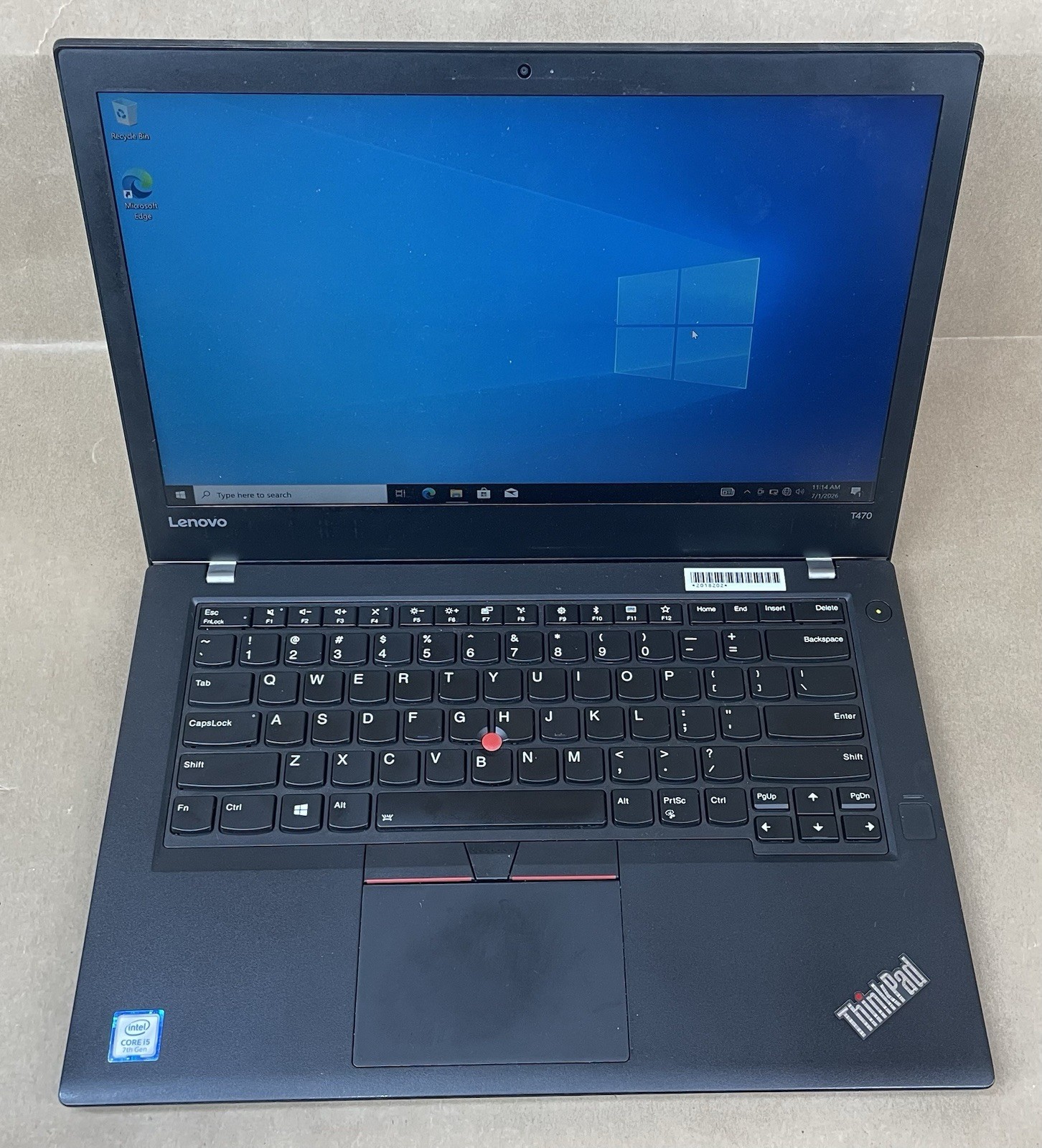 Lenovo ThinkPad T470s 14″ Intel Core i5-7200U@2.50GHz 8GB RAM 256GB SSD WIN 10P