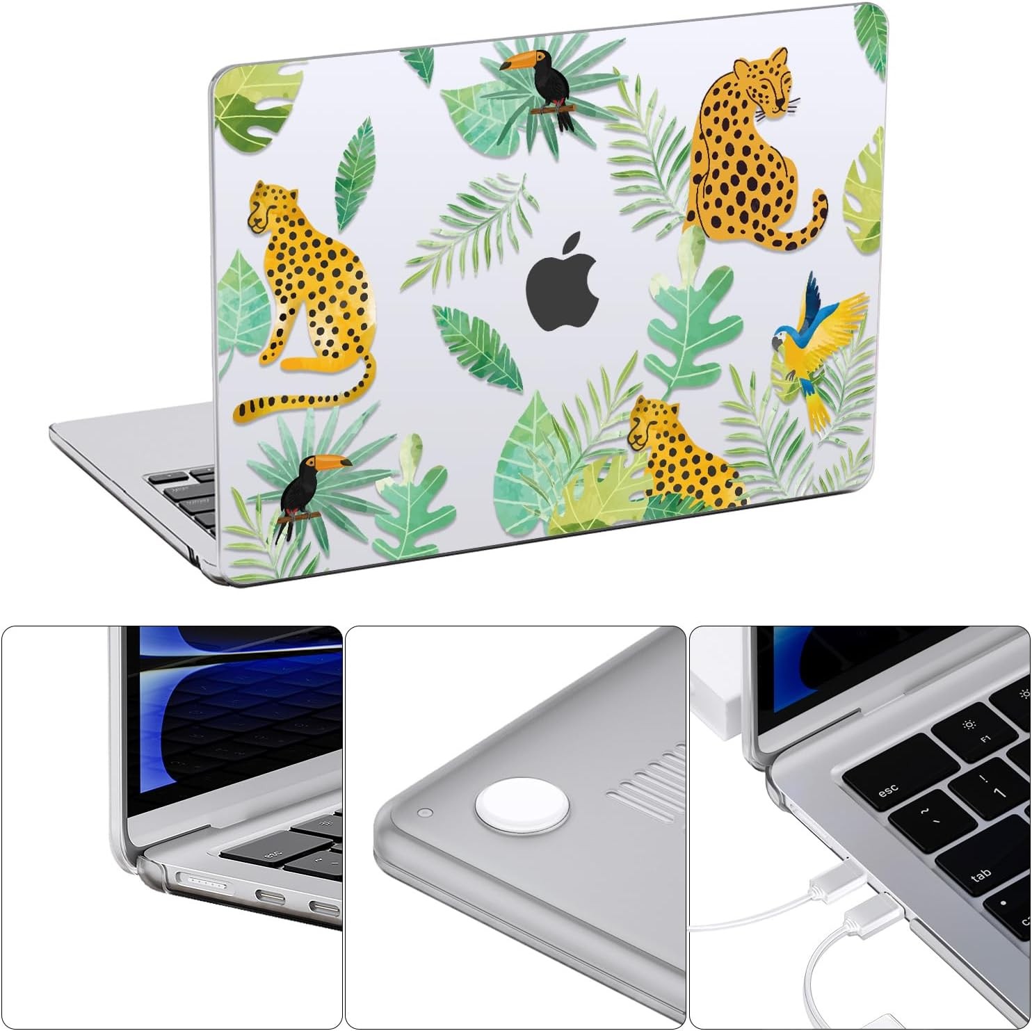 Screen Protector for MacBook Air 13.6″ – Hard Shell Cover with Screen Protector