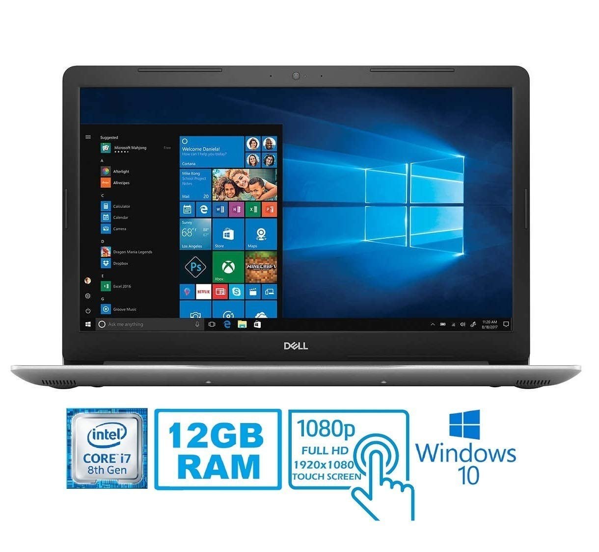 Dell 2019 Inspiron 15 5000 5570 | i7-8550U, 12GB, 1TB, 15.6″ FHD, Win 10