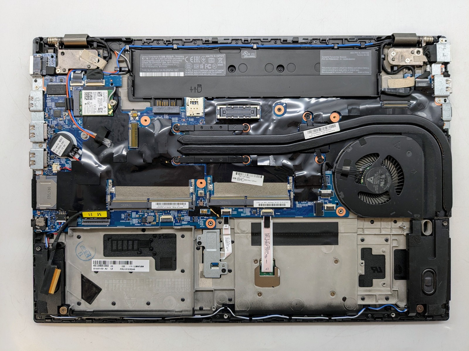 Lenovo P51s 15″ I7-6500U NV M520M 2GB Backlit FP Reader Motherboard *READ*