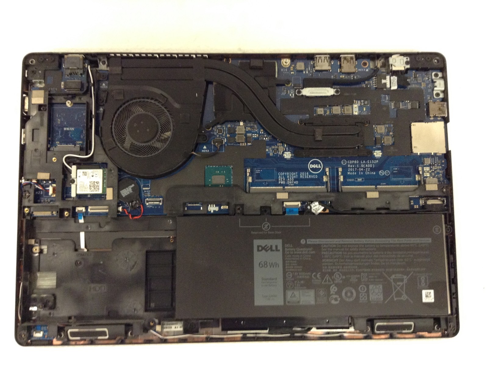 Dell Precision 3520 Laptop i7-6820HQ 2.7GHz 15.6″, No RAM & SSD, FREE SHIPPING