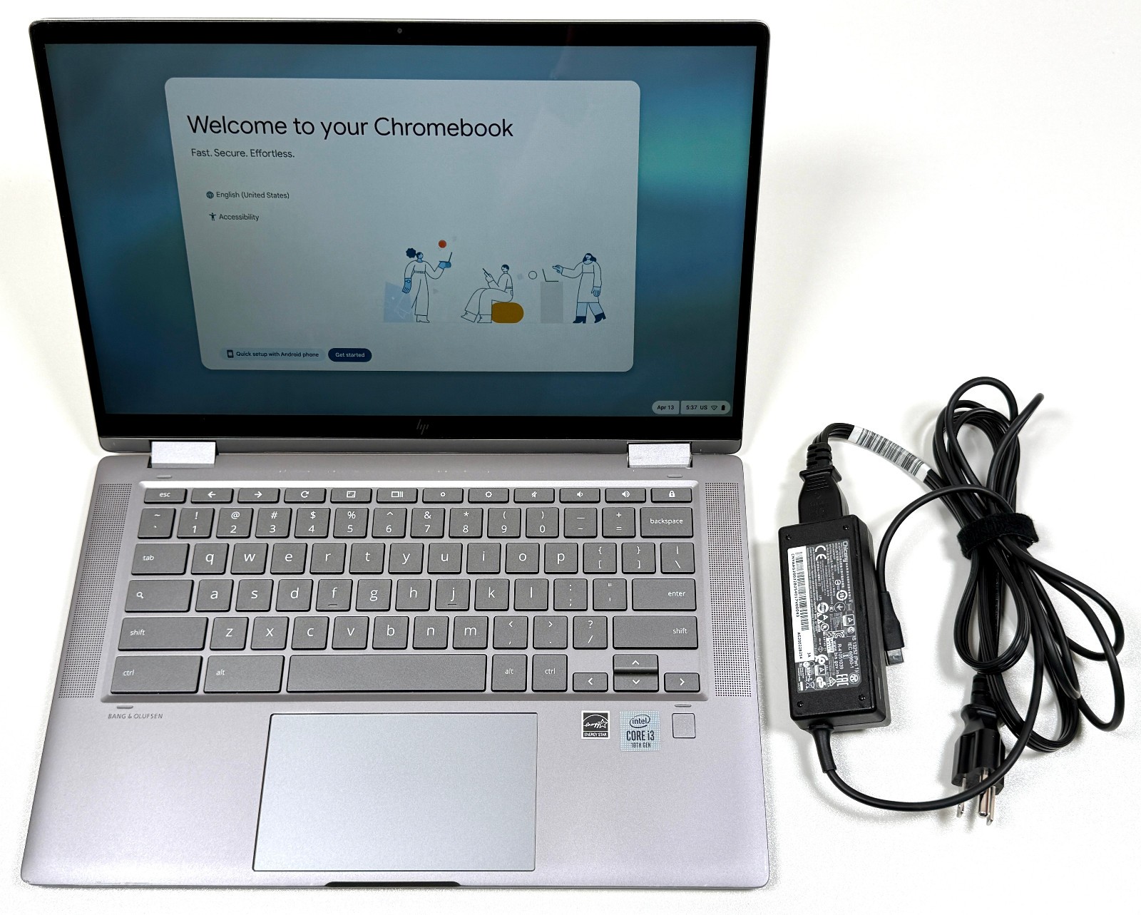 HP Chromebook x360 14c-ca0053dx 14″ Touch 2.1GHz i3-10110U 8GB RAM 64GB eMMC SSD