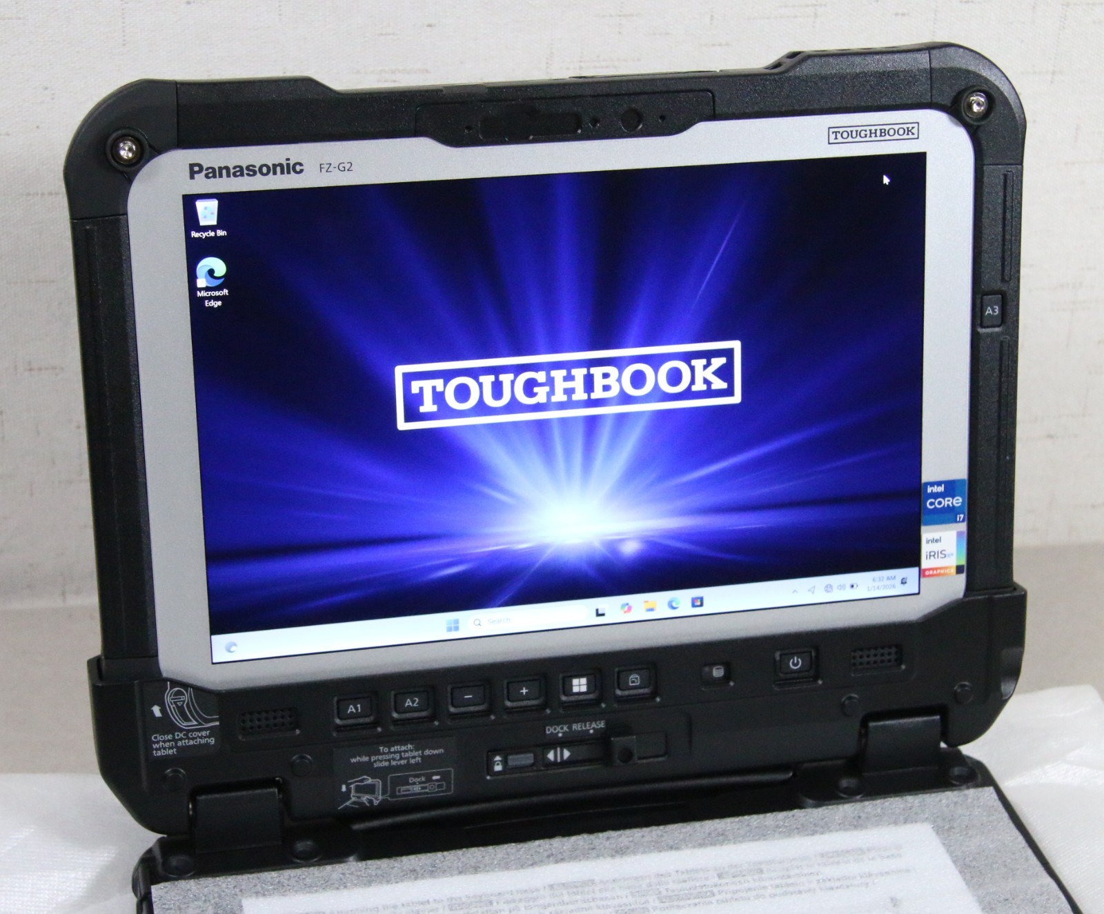 NOB Panasonic Toughbook FZ-G2 Intel i7-1270P 1TB 32GB w/ Keyboard + Card Reader