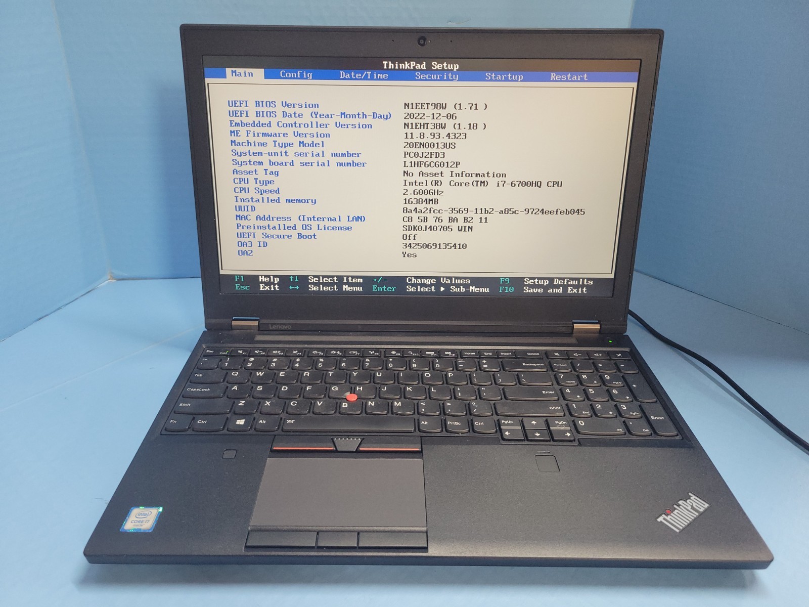 Lot of 4 Lenovo Thinkpad P50 P51 Laptop i7 16GB 15.6″ FHD 512gb For Part
