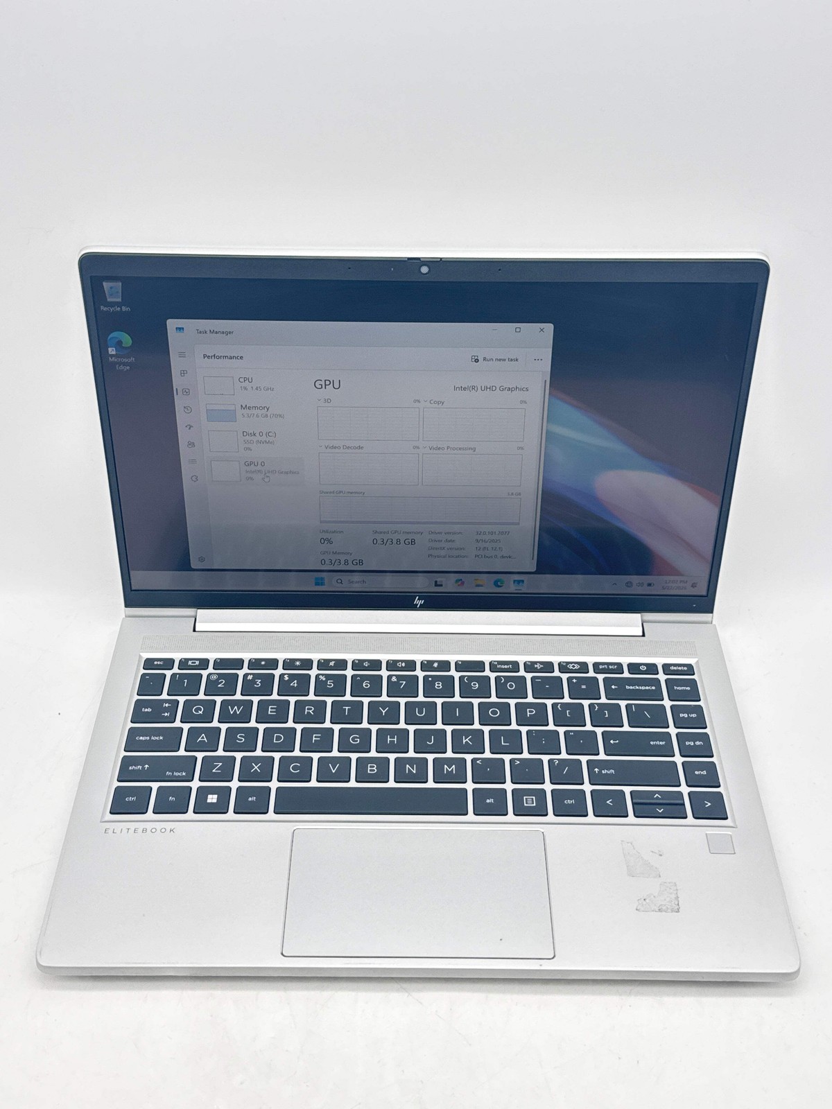HP EliteBook 640 G10 14.0″ FHD Touch Core i5-1335U 1.30GHz 256GB SSD 8GB RAM
