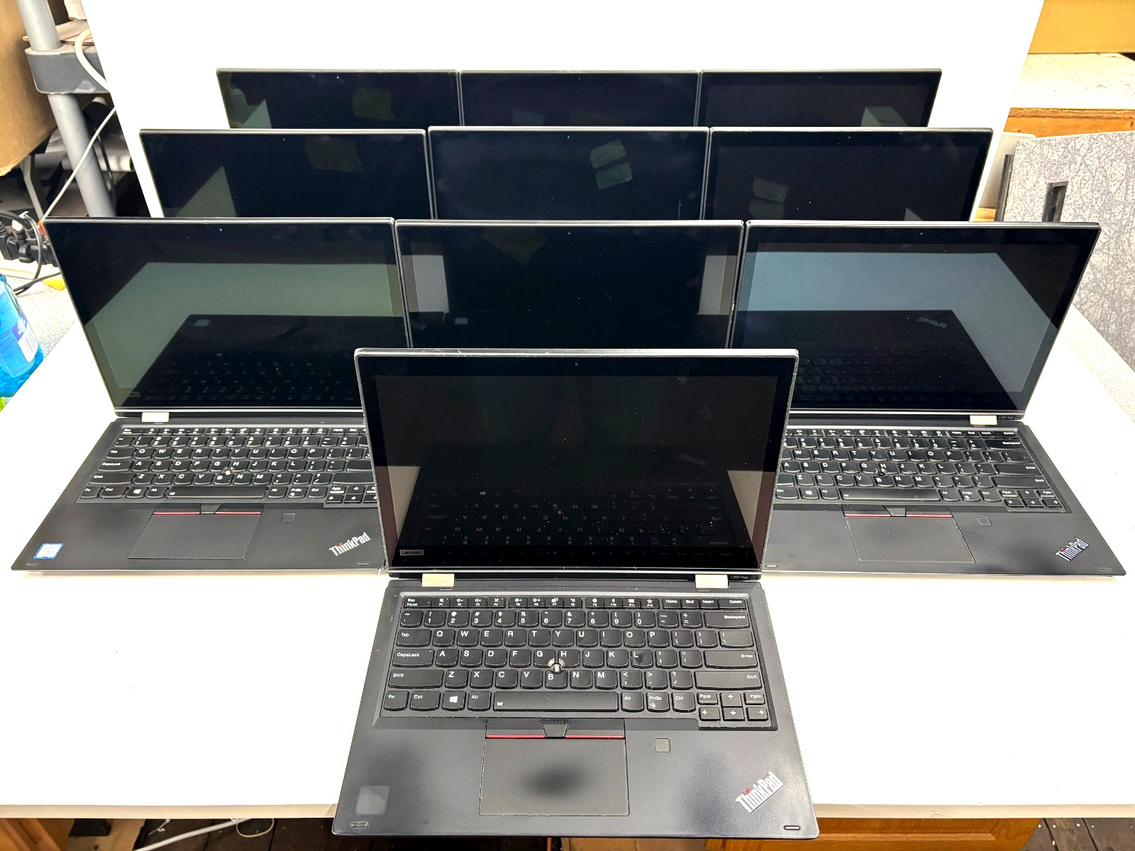 Lot (10) Lenovo ThinkPad L390 Yoga 13.3 Touch i5-8365U, NO RAM NO HDD NO BATTERY