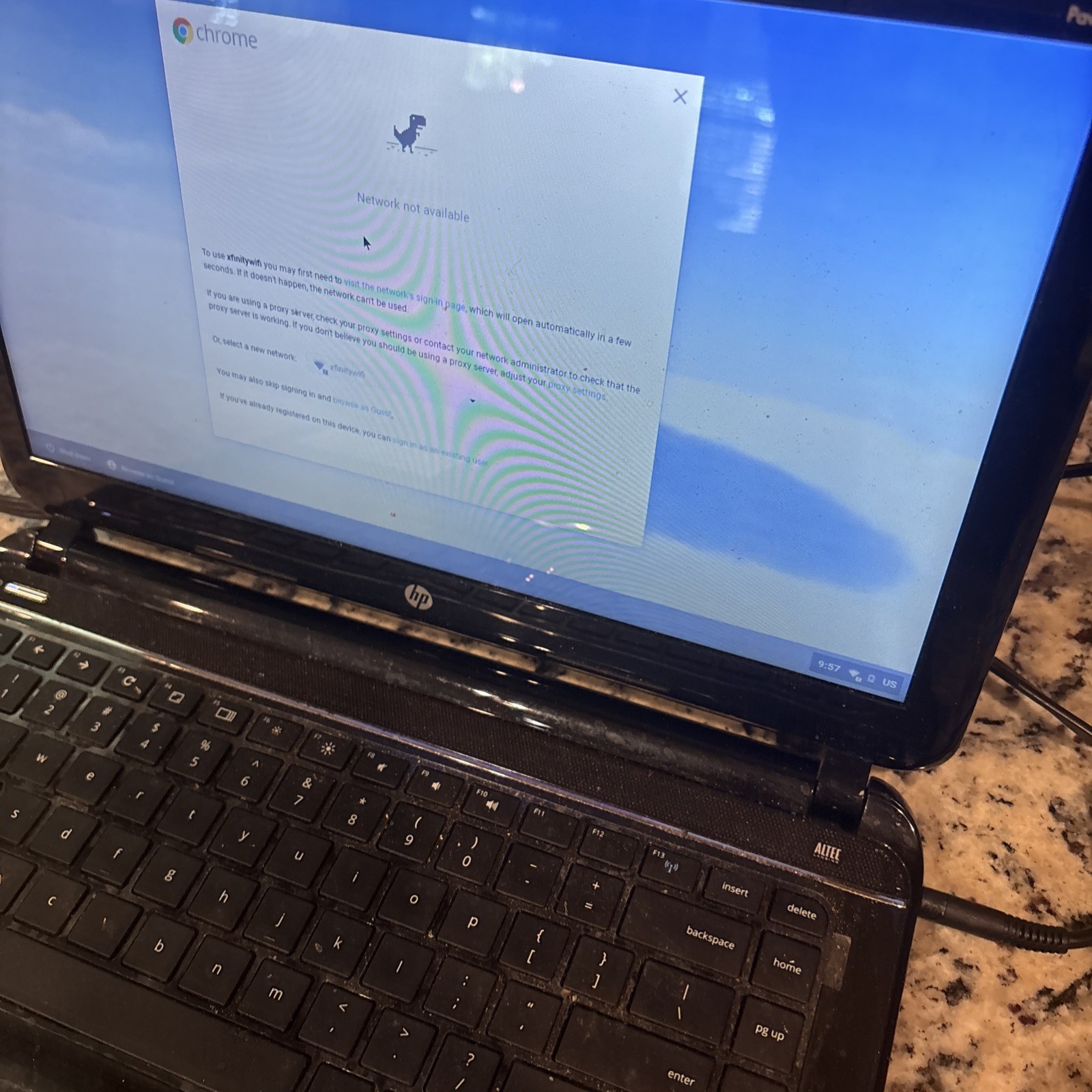 HP PAVILION 14 C050NR CHROMEBOOK INTEL CELERON 4gb Black USED VG FS