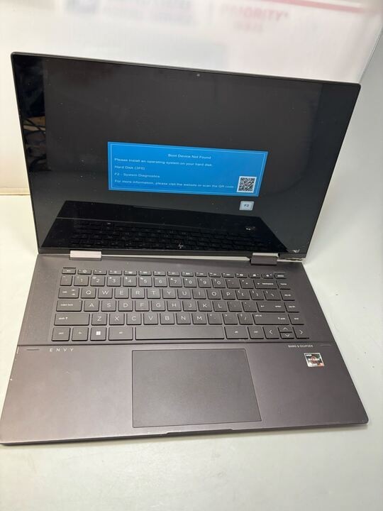 15.6″ HP Envy X360 2-in-1 Laptop AMD Ryzen 5-5625U 8GB RAM NO SSD Broken Hinge