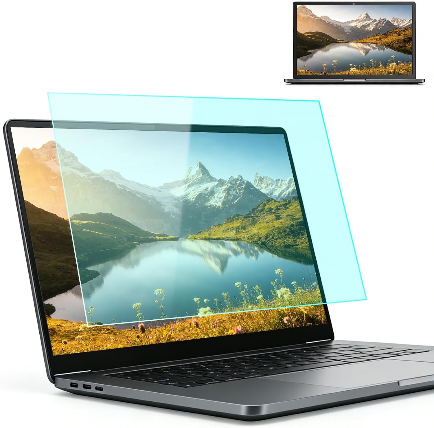 15.6 Inch 16:9 Anti Blue Light Screen Protector, Matte Anti Glare Film UV Blocki