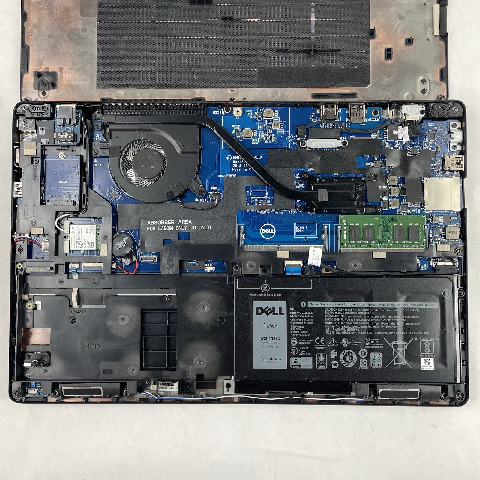 Dell Latitude 5590 15.6″ i7-8650U 1.90 GHz 8 GB RAM No SSD/OS/AC