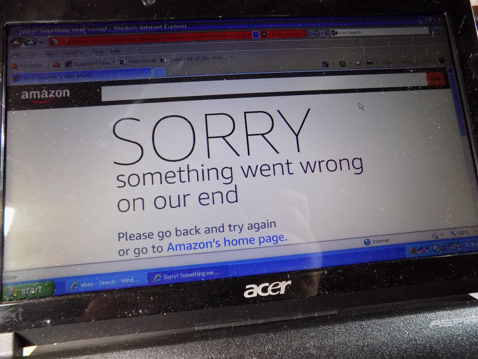 Acer Aspire One D150-1577 Notebook Laptop Computer W/Microsoft XP Home – Works