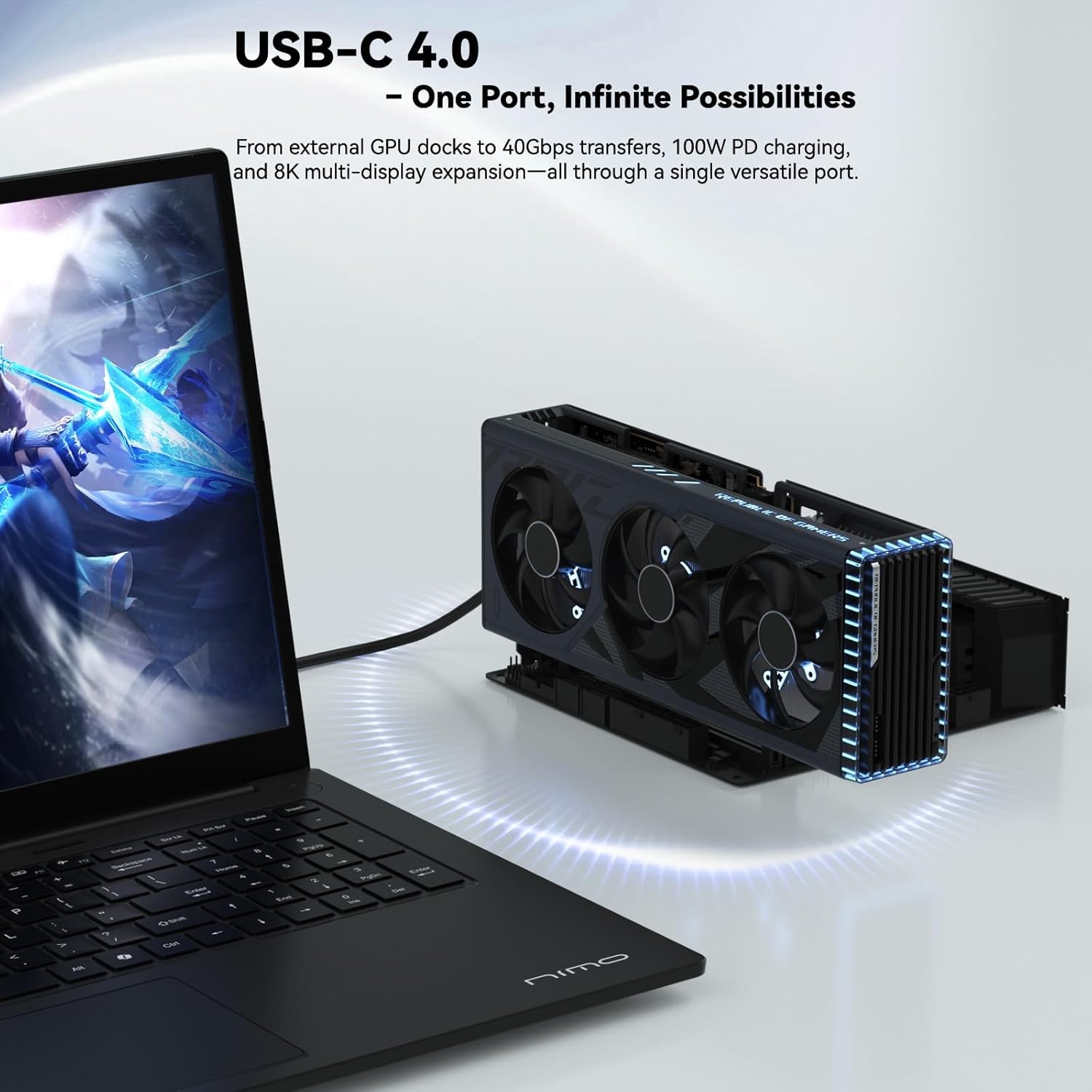 NIMO 17.3″ AI Laptop AMD Ryzen AI 9 HX 370 Radeon 890M 32GB RAM 1TB SSD 144Hz