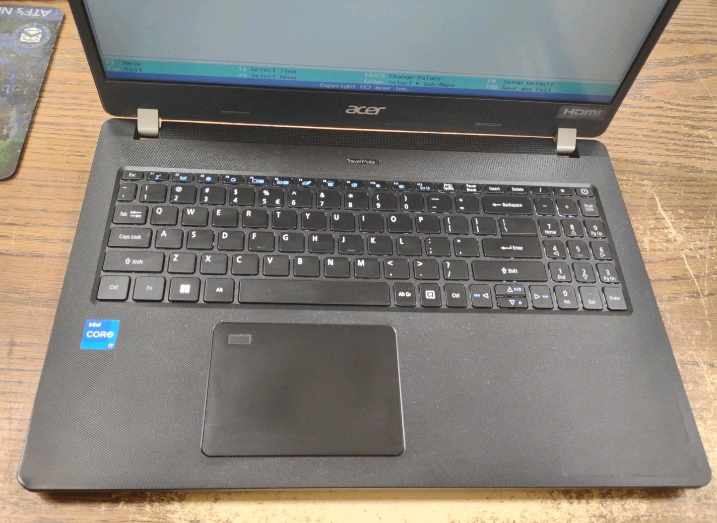 Acer TravelMate P215-53 N19Q8 W/ I7-1165G7, 16GB, 1TB.