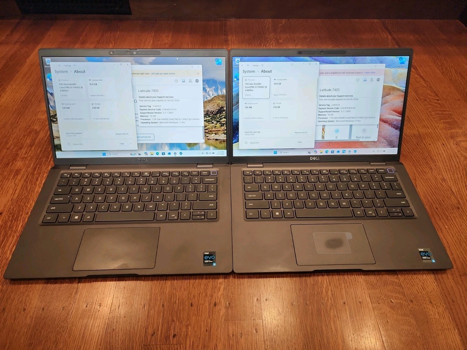 2x Dell Latitude 7420 | 14″| i5-1145G7 2.60GHz | 16GB RAM 256GB SSD | No Charger