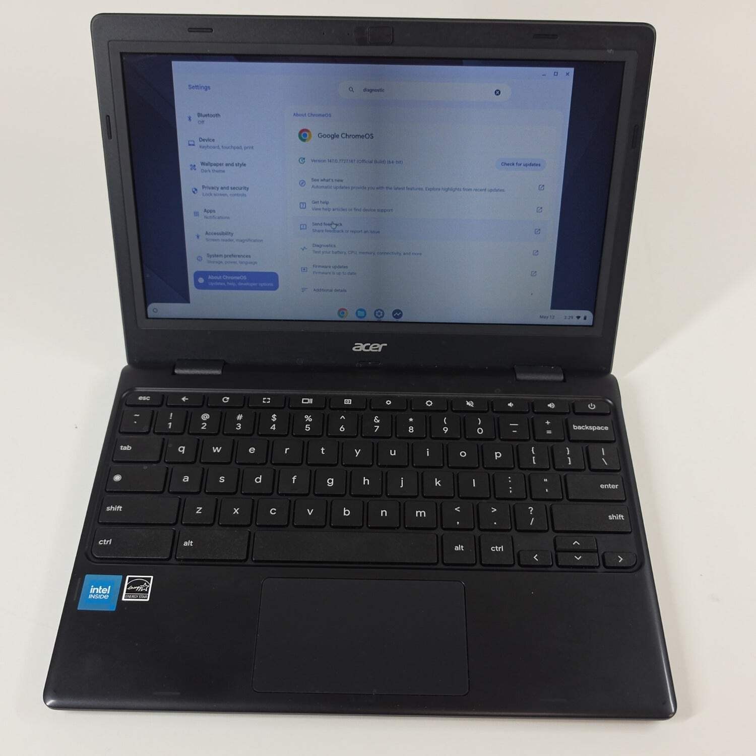 Acer Chrome Book PEEZER – LXVK 11.6″ intel Celeron N4500 1.10 GHz 4GB RAM