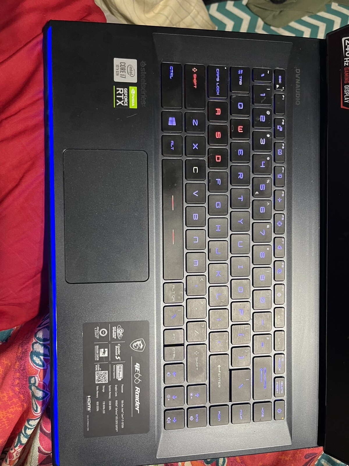 MSI GE66 Raider 10SGS 15.6″ (1TB SSD , Intel Core i7 10th Gen., 5.10GHz,…