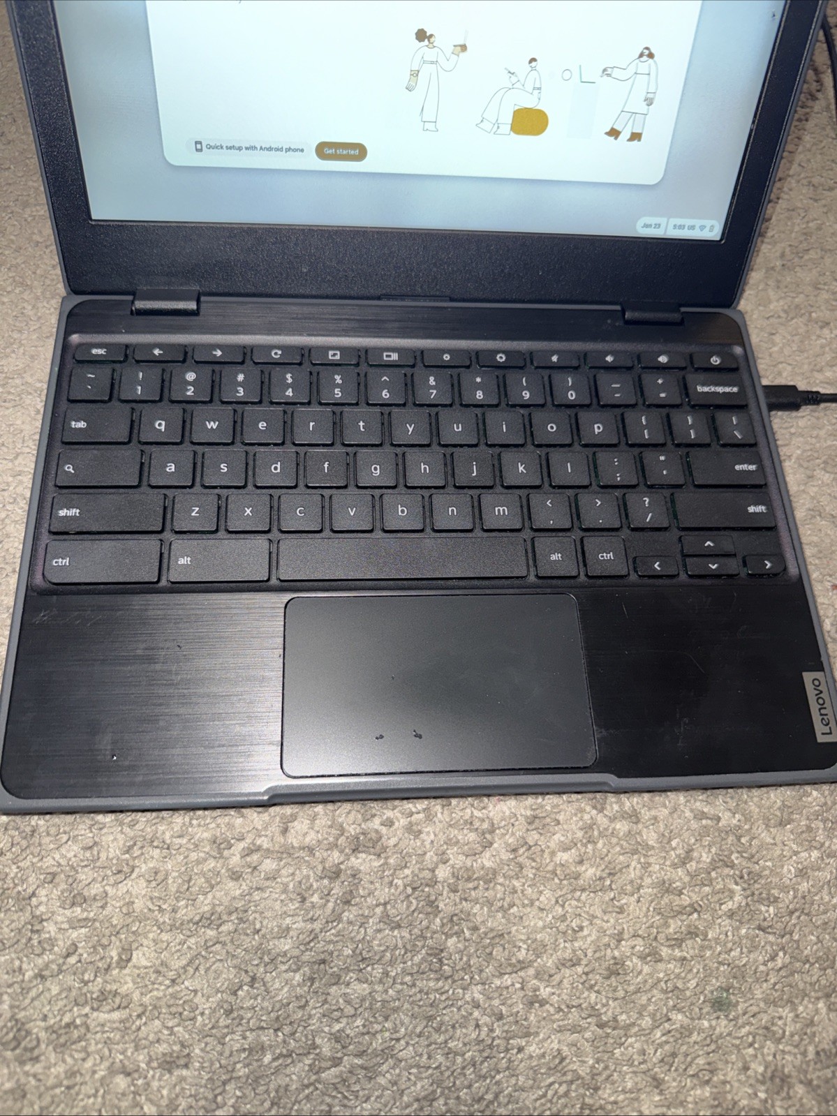 Lenovo Chromebook 100e Gen 2 WIFI 4GB RAM 32GB HD Black [81MA0020US]