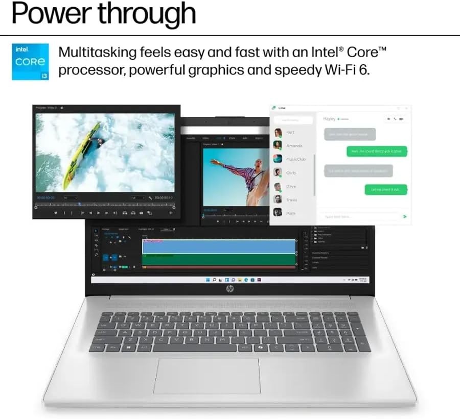📍 HP 17.3″ HD+ Laptop 250 Nits IPS 8 Core Intel Core i3 32GB RAM 1TB Win11Pro