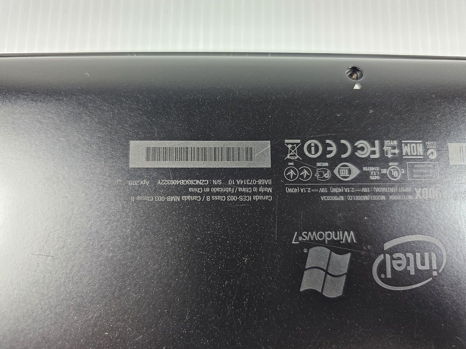 Samsung 900 Intel Core i5-2537M 1.4GHz 4GB NO HDD LAPTOP