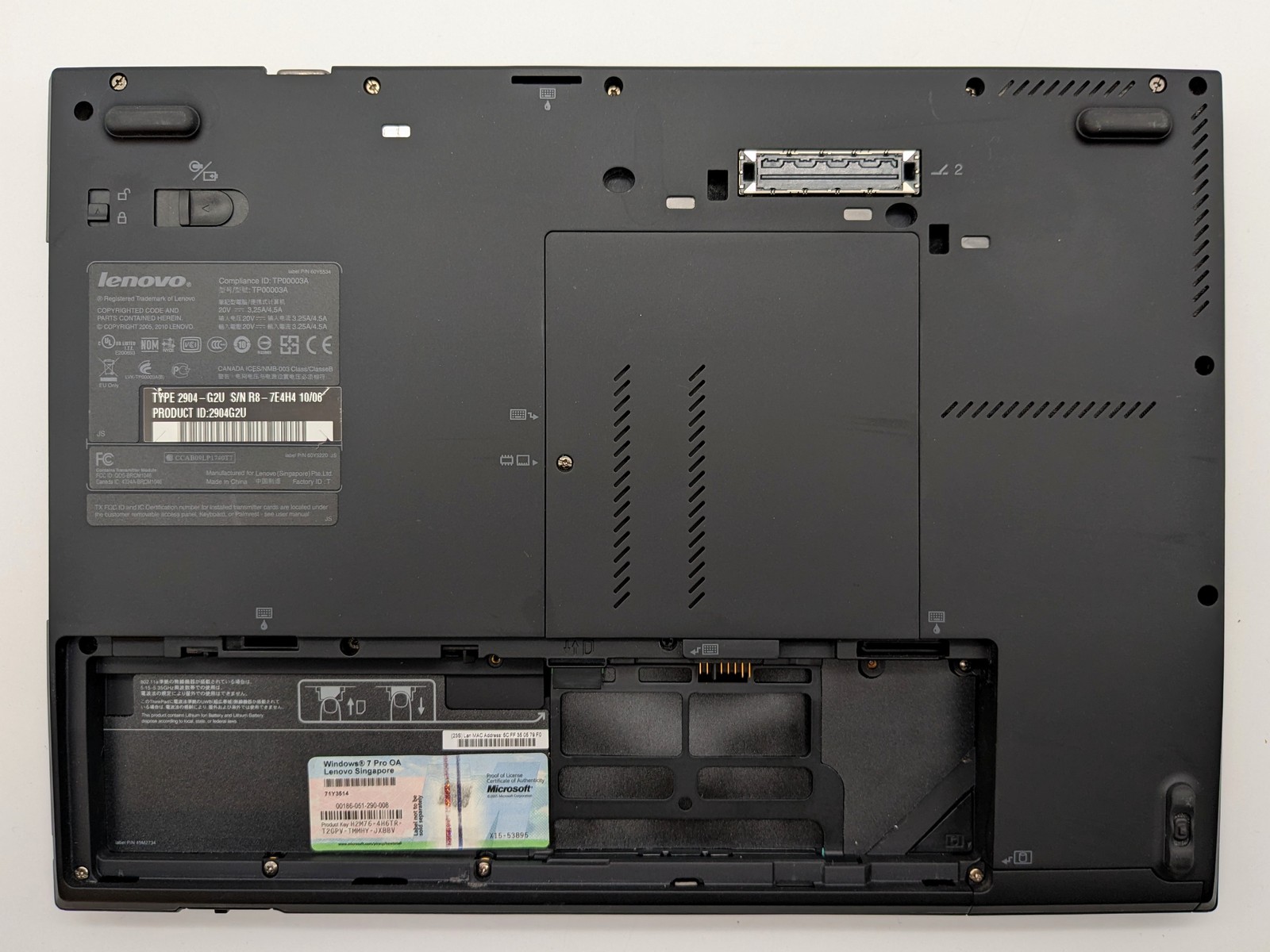 Lenovo ThinkPad T410S 14″ I5-520M FP Reader Motherboard Palmrest *READ*