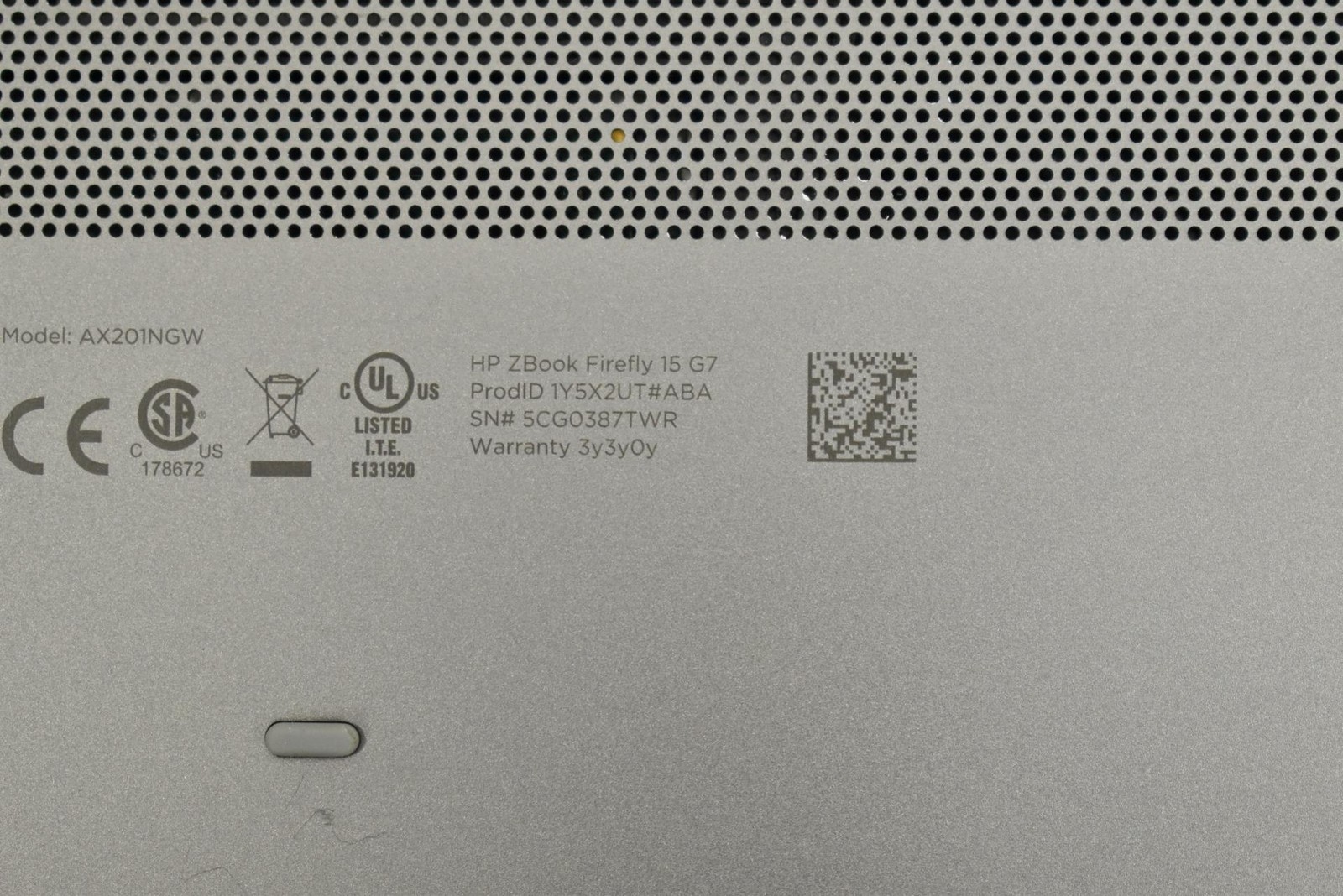 HP Z Book Firefly 15 G7 i5-10210U 1.6GHz 16GB 256GB SSD 15.6″ No OS *See Detail*