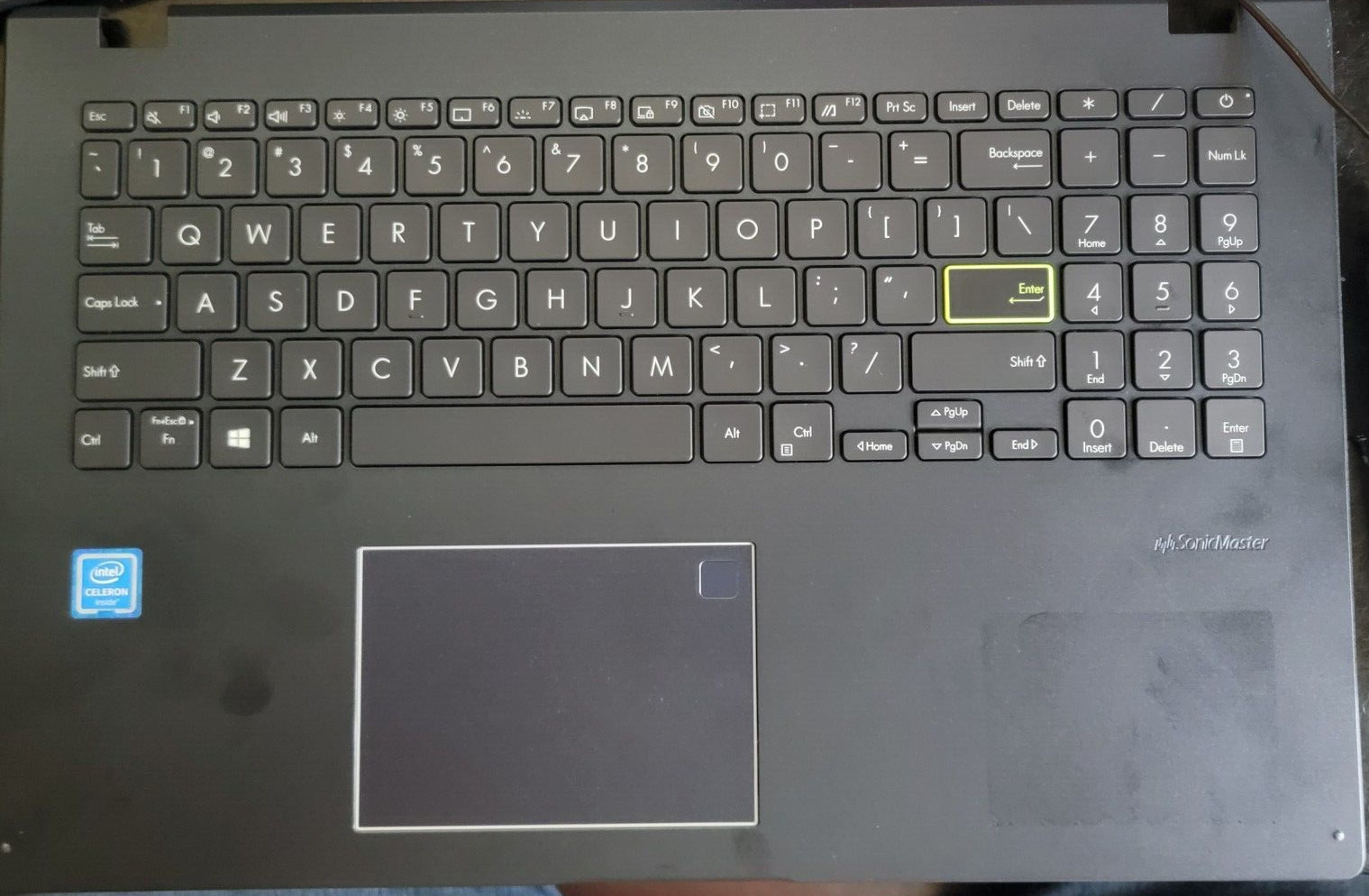 ASUS E510 L510M Black Intel Celeron HDMI Laptop Keyboard Base Only – For Parts