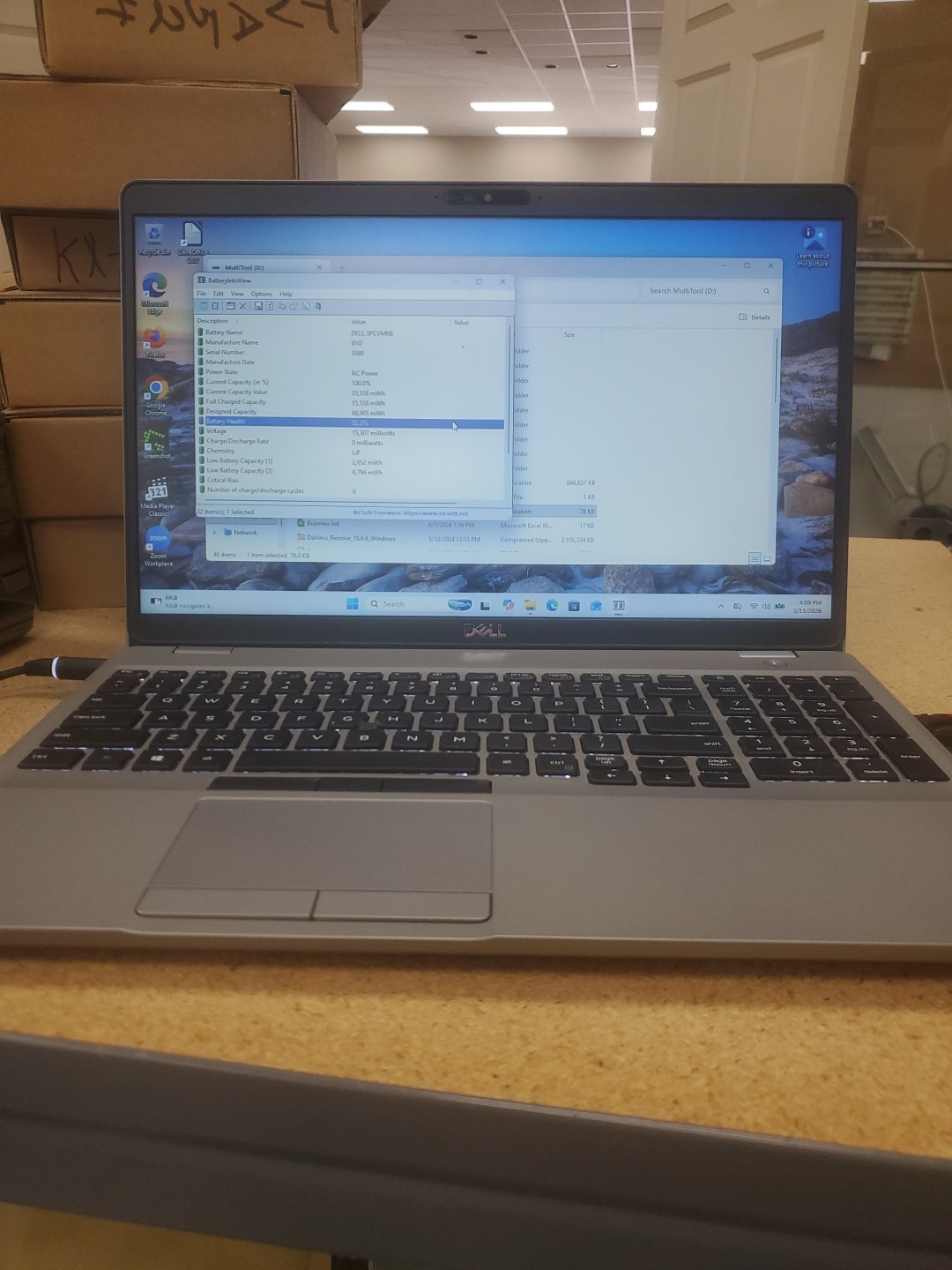 Dell Precision 3550 Laptop – i5-10310U 8GB 256GB SSD 15.6″ 051526-80