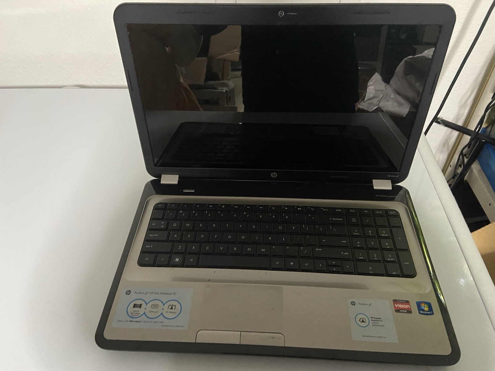 HP PAVILION G7 1075DX NOTEBOOK PC- AMD Phenom II – WINDOWS 10 PRO