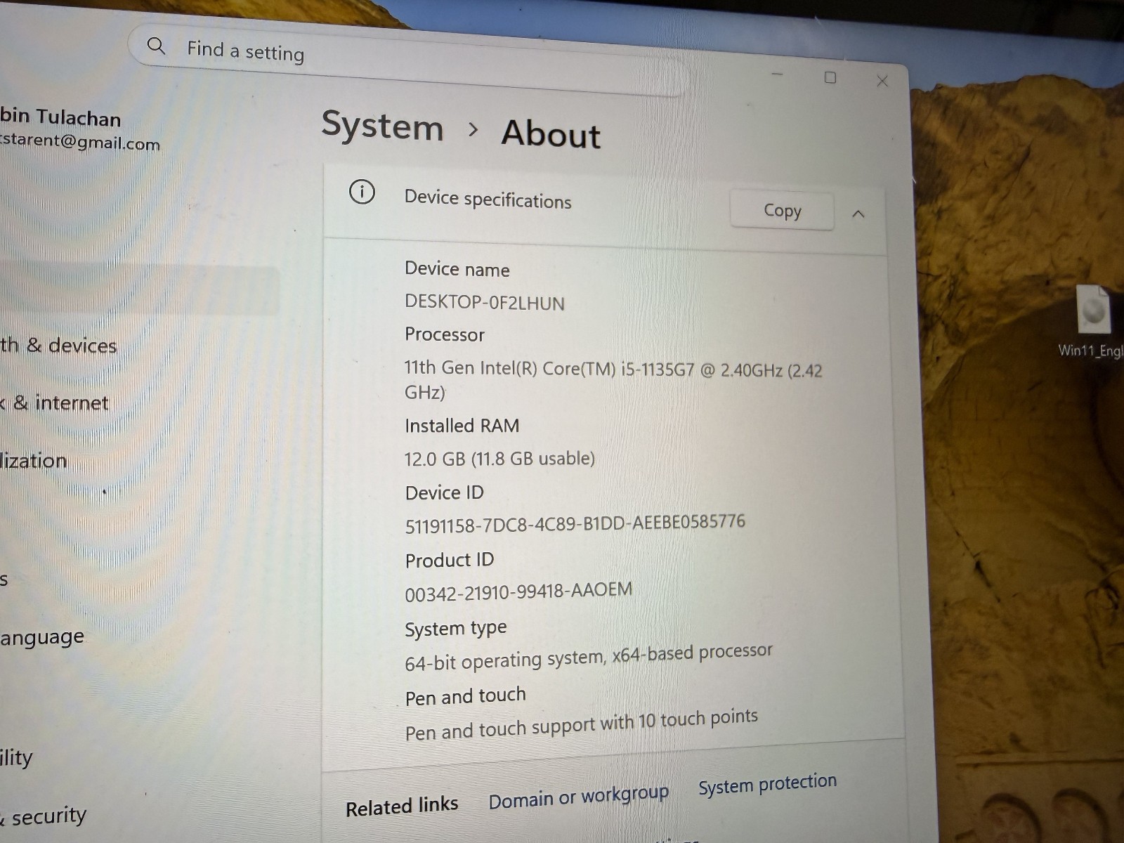 Lenovo Yoga 7 14ITL5 i5-1135G7 2.40GHz 12gb Ram 256gb FOR PARTS / REPAIR (READ)