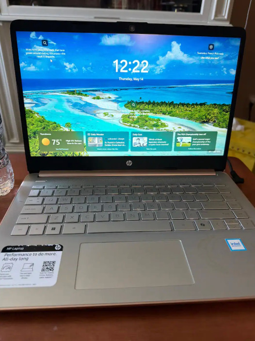 HP 14″ Laptop Intel N150 4GB RAM 128GB UFS Natural Silver