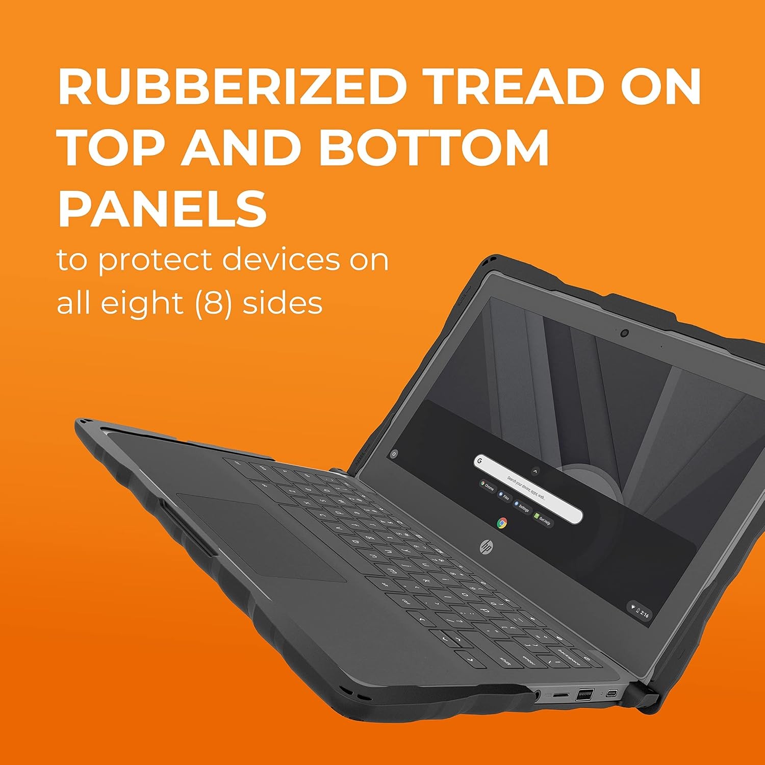HP Chromebook 11 G8/G9 EE(Clamshell) – Drop Tested Protection Case – Black