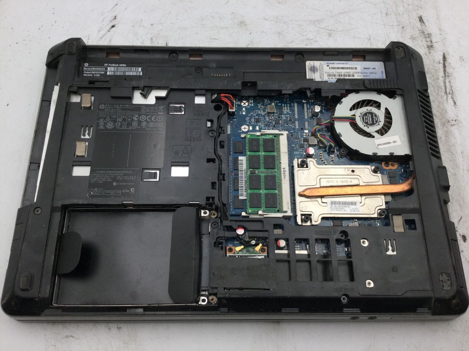 HP PROBOOK 4430S – FOR PARTS – INTEL I3 2310 – 8GB RAM – 14″ – READ DESCRIP – BB