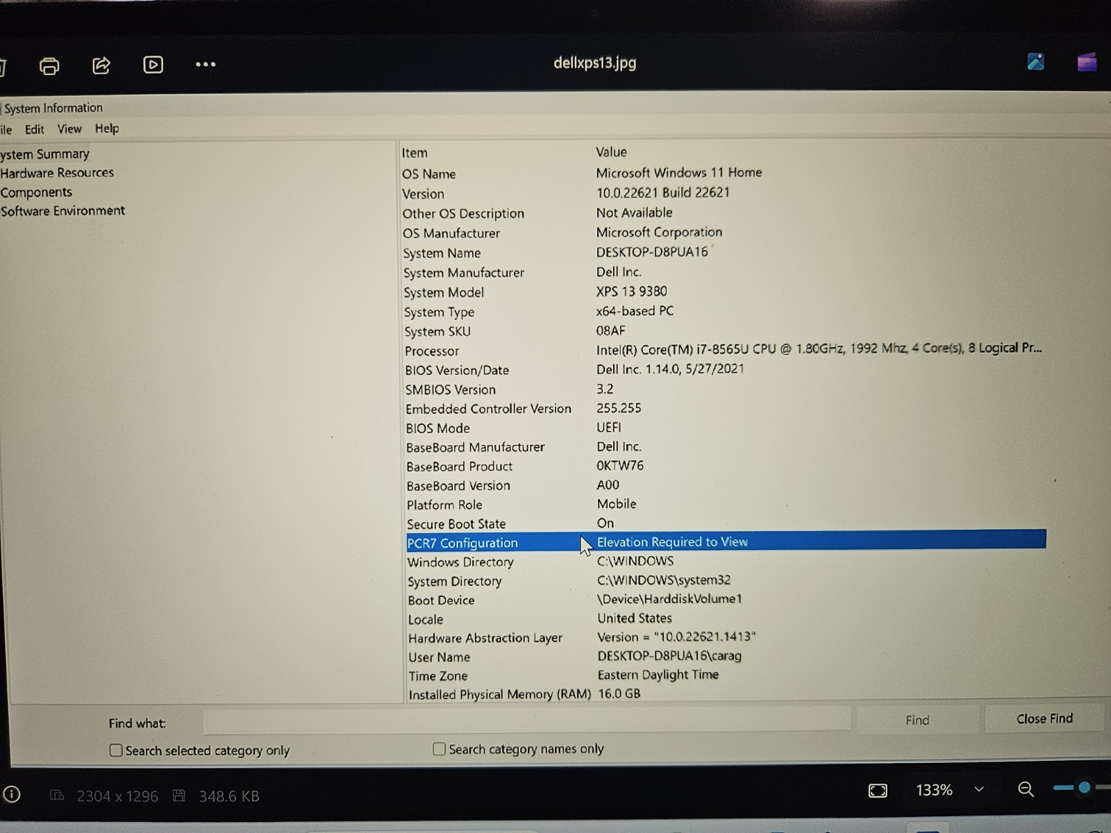 DELL XPS 13 9380 – INTEL I7 8565U – 1TB SSD 16GB RAM – 4K ULTRA HD