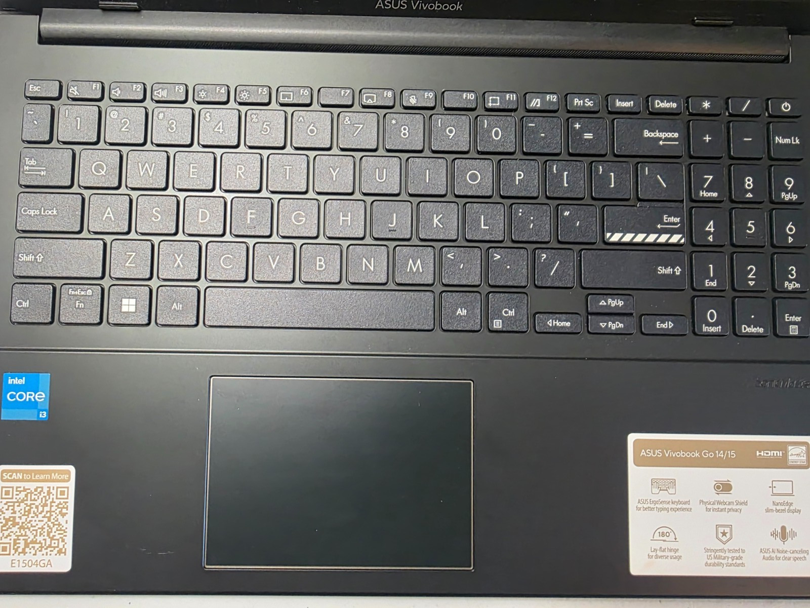 ASUS E1504GA-WS36 Vivobook Go 15.6″ FHD i3-N305 1.8GHz Intel UHD Graphics 8GB