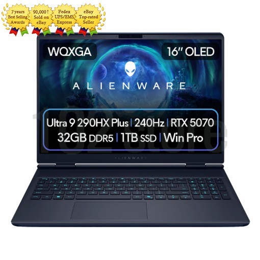 Dell Alienware 16X Aurora DAC16251L-WP03 U9 290HX Plus RTX5070 32GB 1TB Laptop