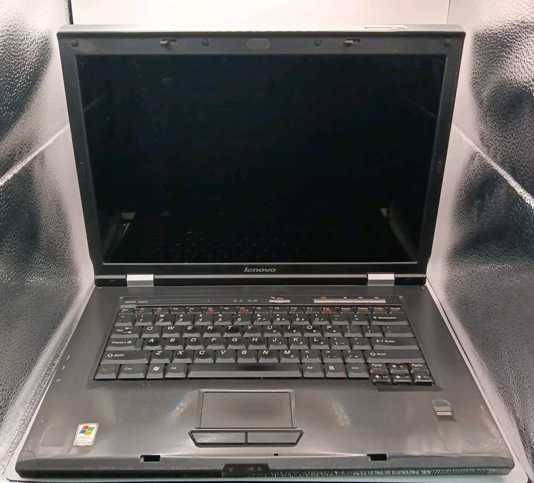 Vintage Lenovo 3000 N200 15″ Laptop Intel Core 2 Duo 2.2GHz/ No HD or AC