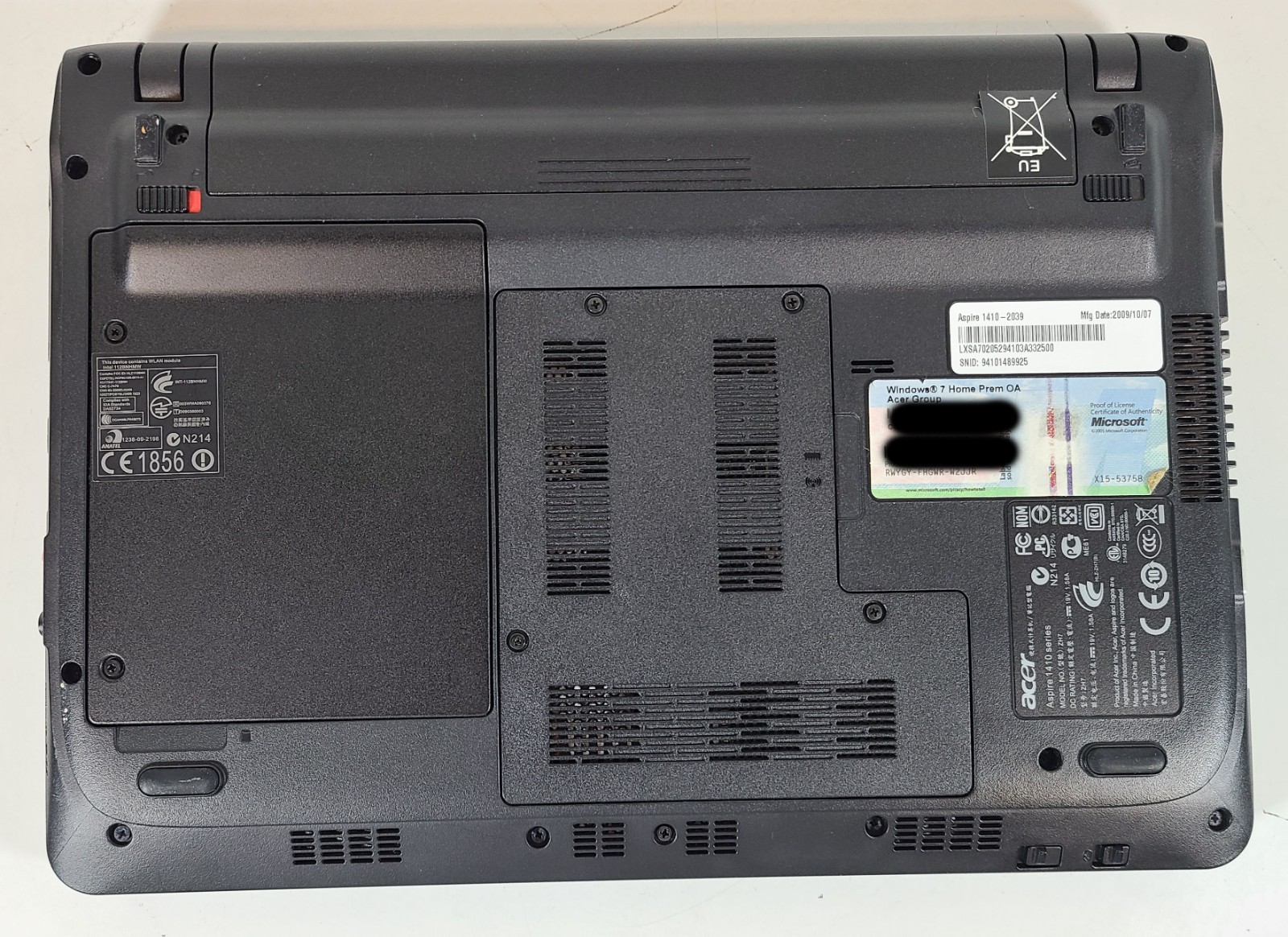 Acer 1410 Laptop 2GB Ram 250GB HDD Intel Celeron 743 1.30GHz Webcam HDMI Win 10
