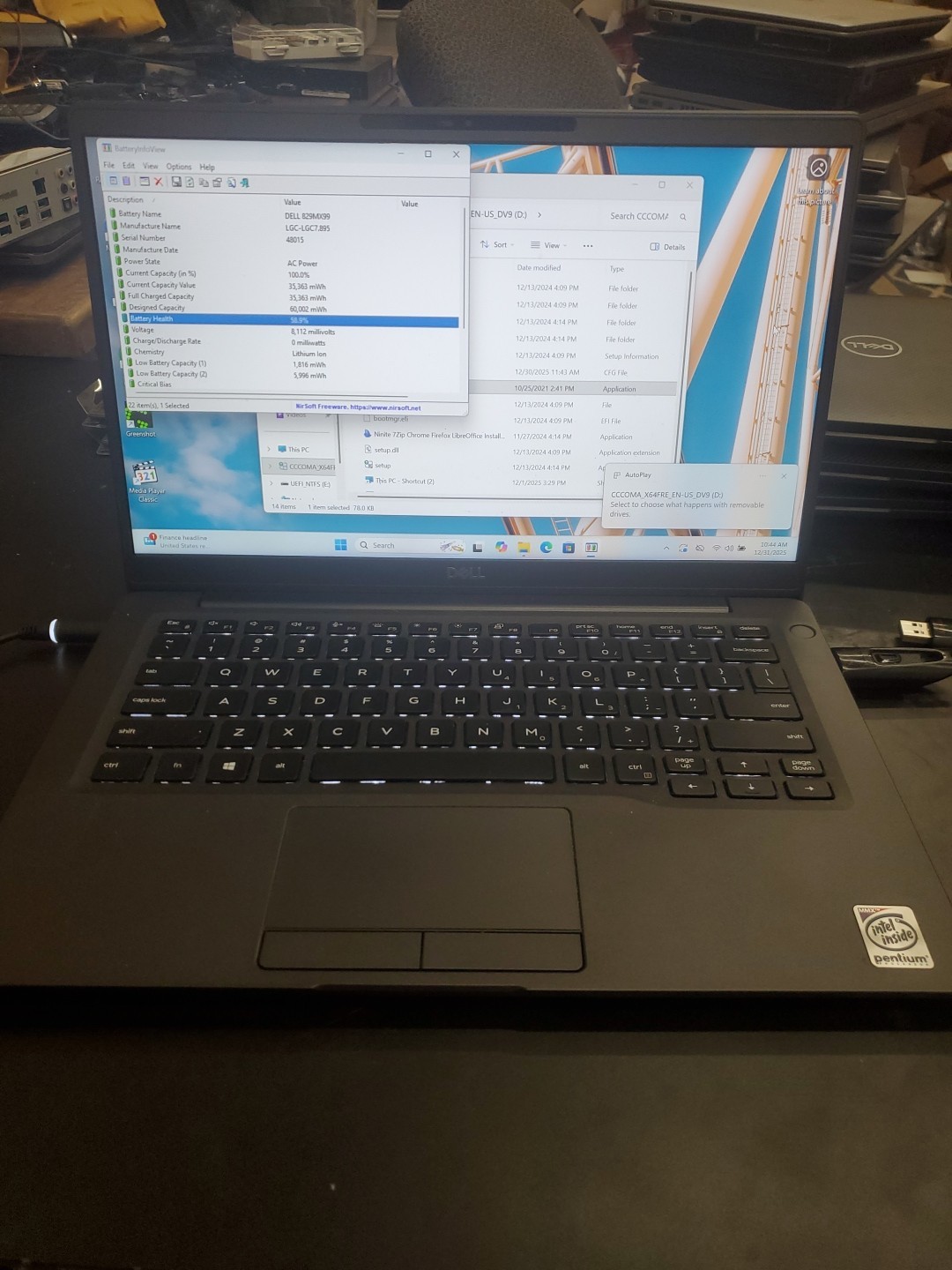 Dell Latitude 7400 14″ i5-8365U 8GB 256gb SSD Laptop W11P 123125-1