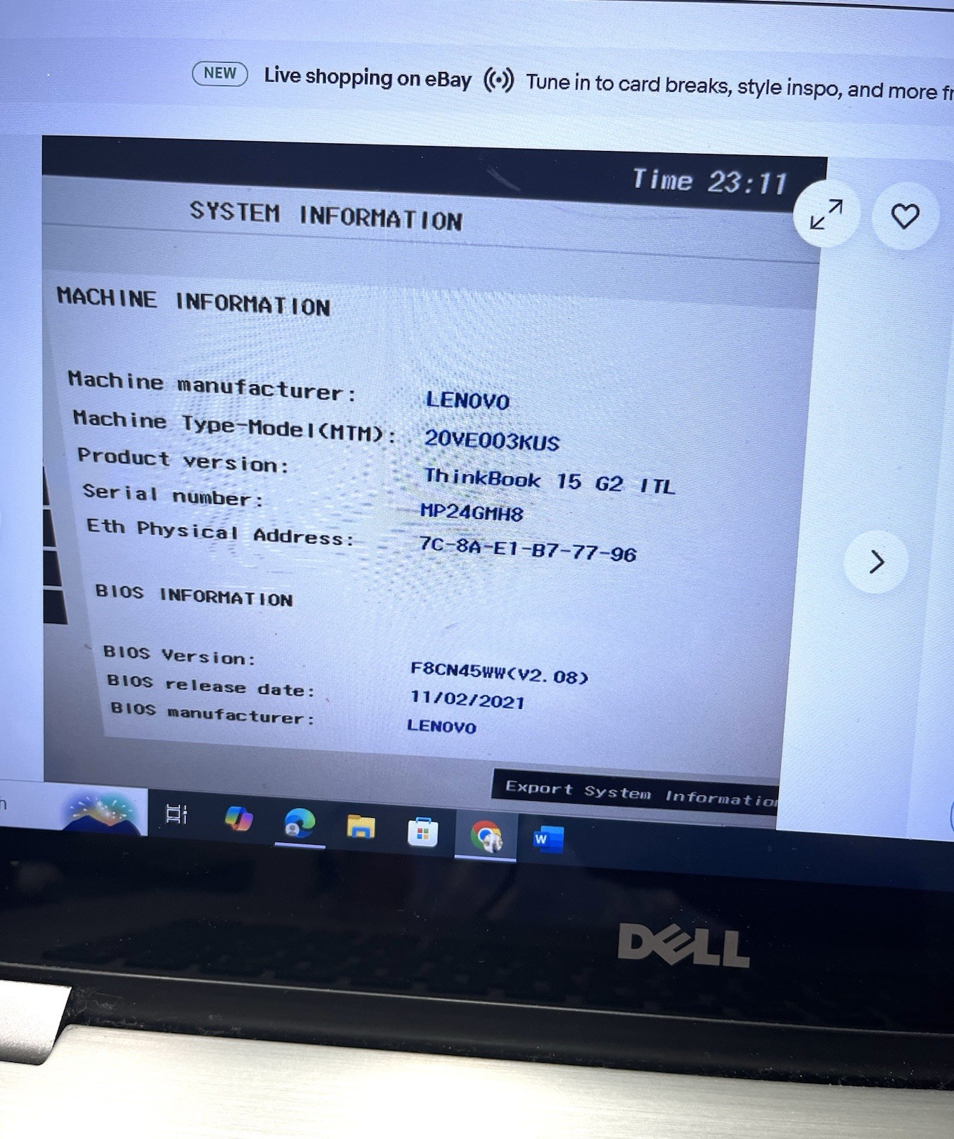 HP G60-230US 16″ Intel T4200 2.000GHz 3GiB Memory For Parts Only