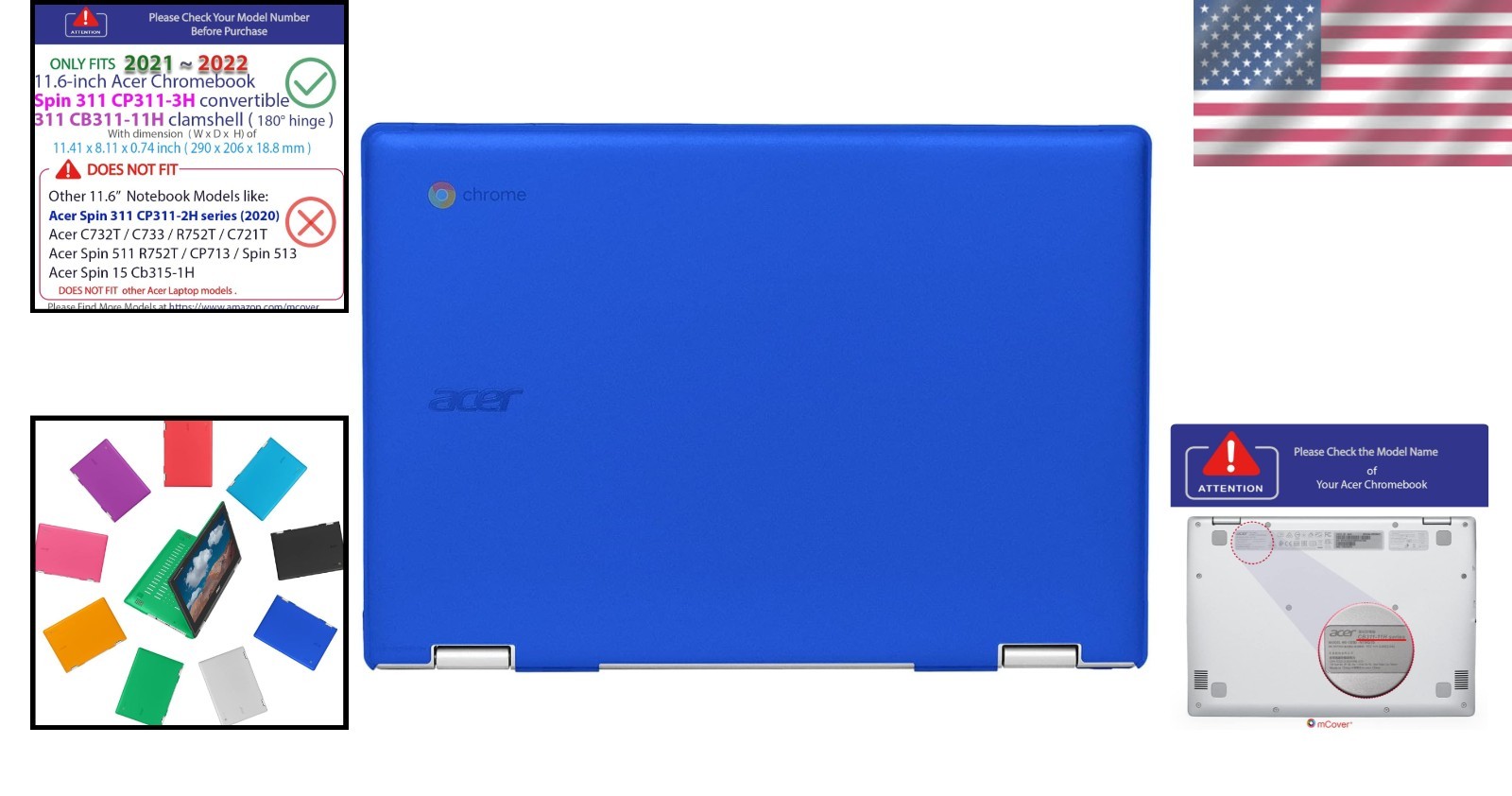 High-Quality Translucent Case for Acer Convertible Laptop-*