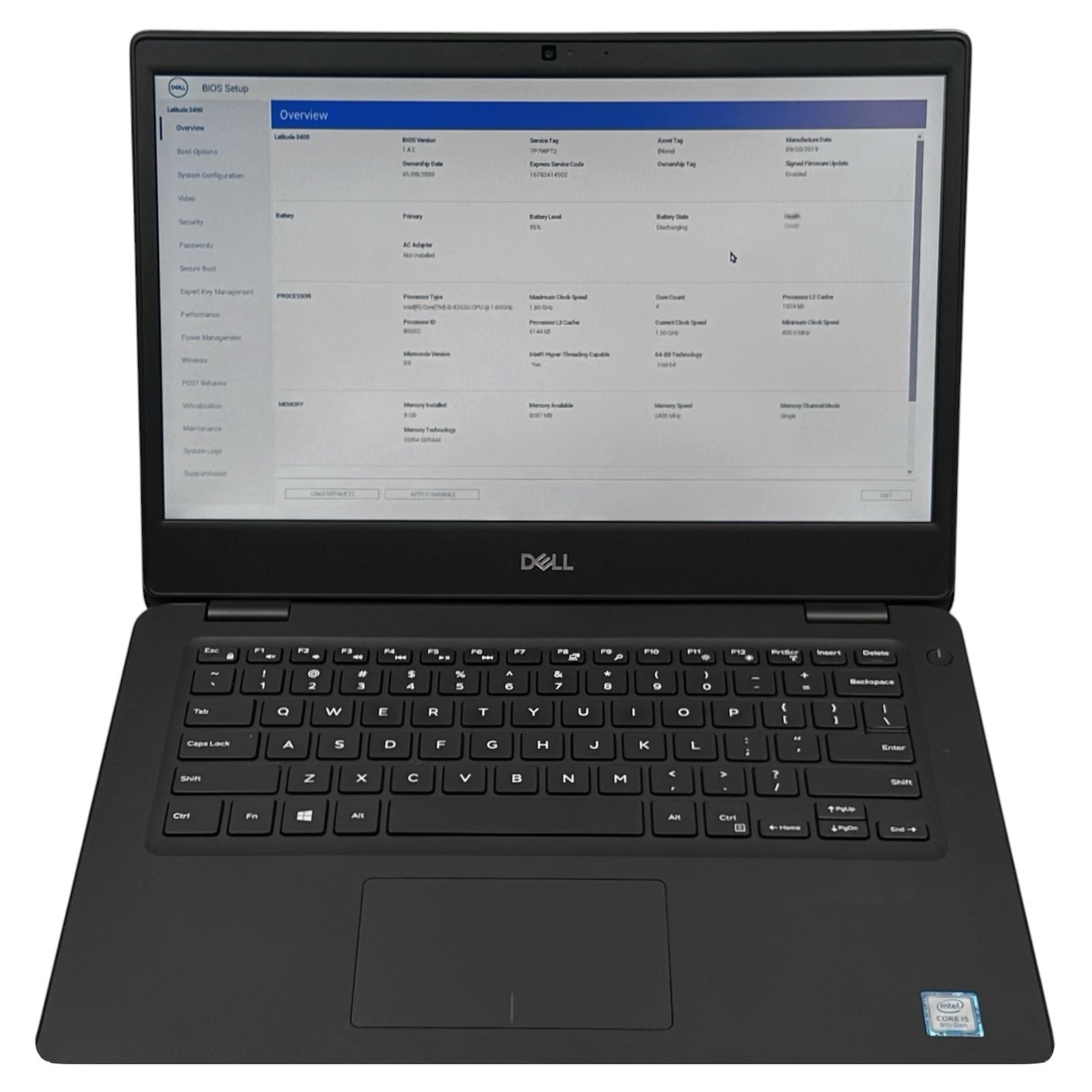 Dell Latitude 3400 14″ Core i5-8265U 1.6GHz 8GB RAM 256GB SSD (WORKS/READ) 4