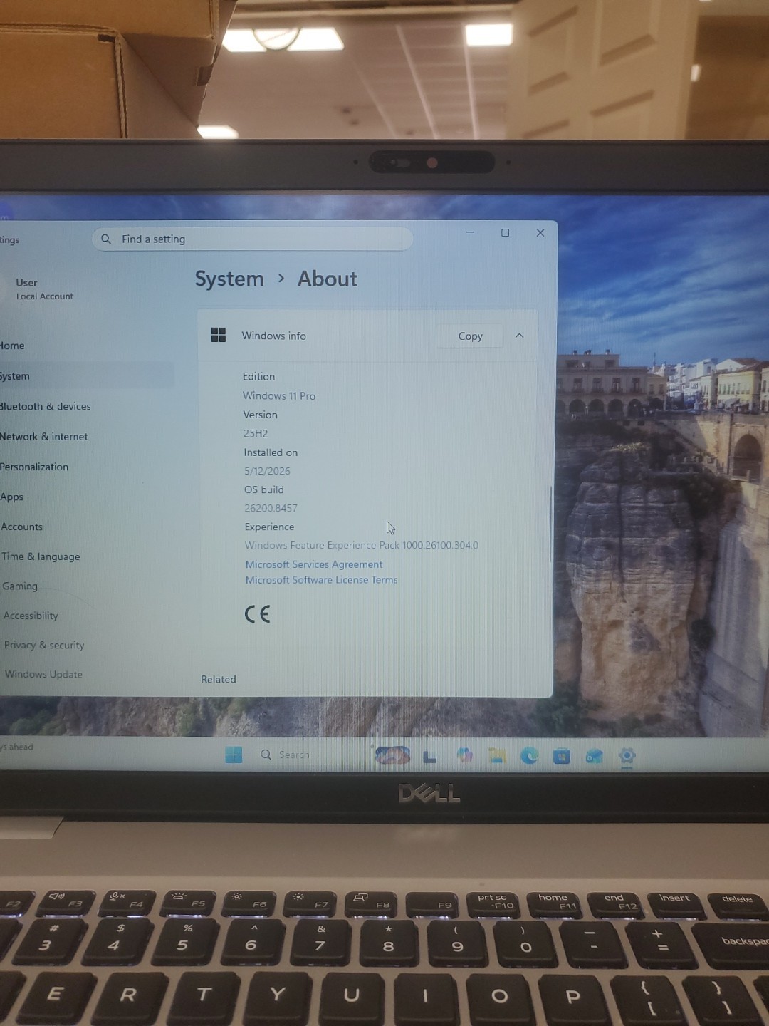 Dell Precision 3550 Laptop – i5-10310U 8GB 256GB SSD 15.6″ 051326-2
