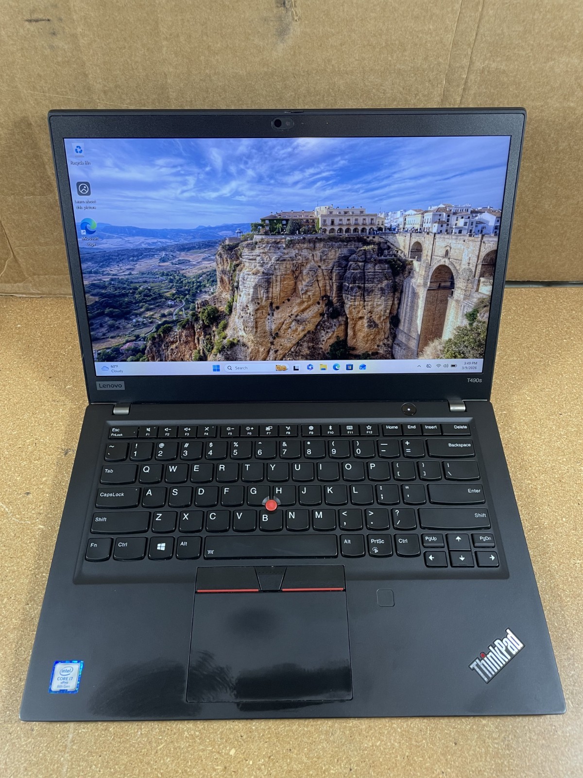 Lenovo Thinkpad T490s i5-8365U @1.6GHz | UHD Graphics 620 | 256GB | 8GB | B