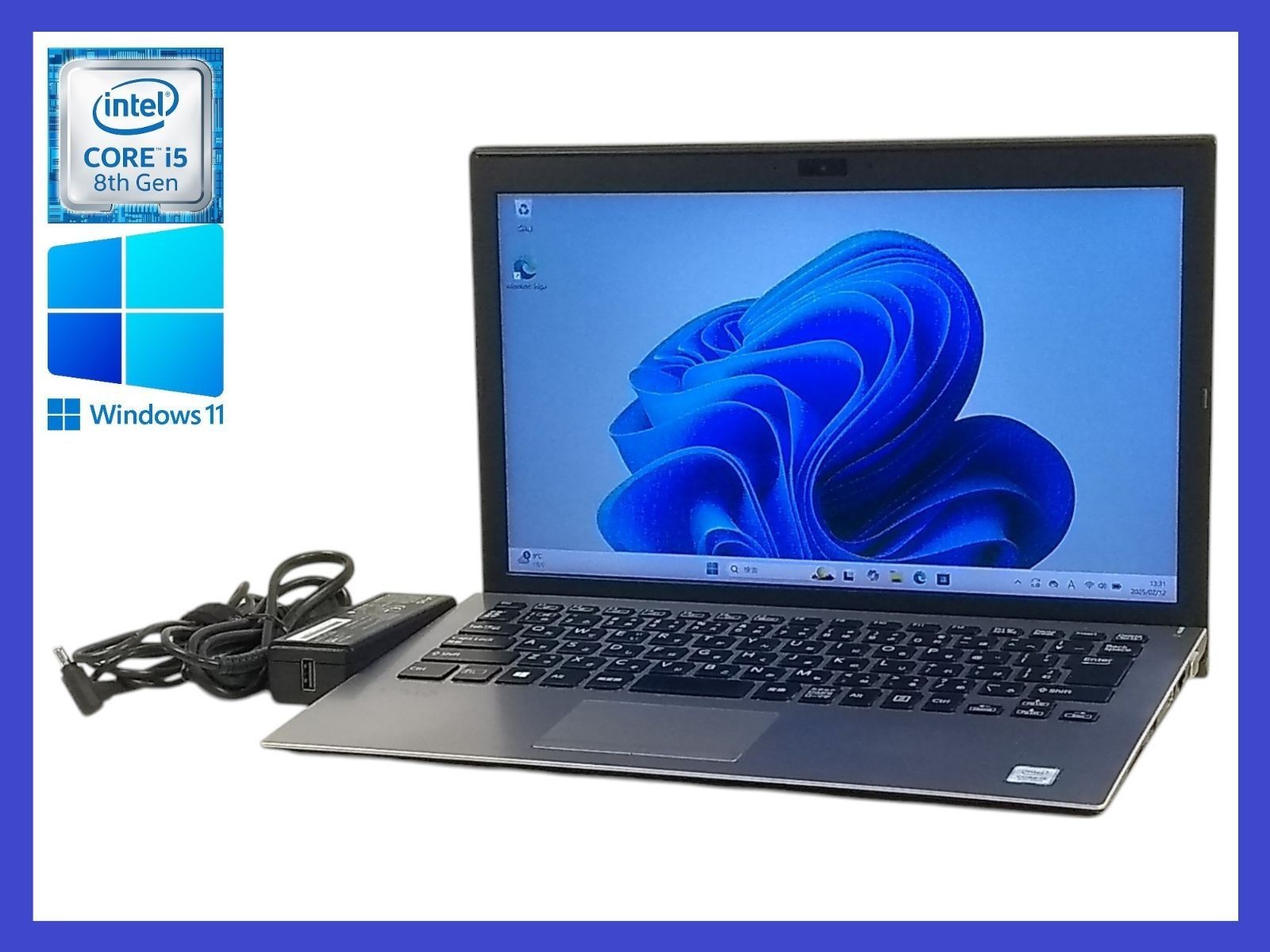 SONY VAIO VJPG11C12N Core i5-8250U 1.6GHz 13.3″ RAM 8GB SSD 256GB Win 11 pro