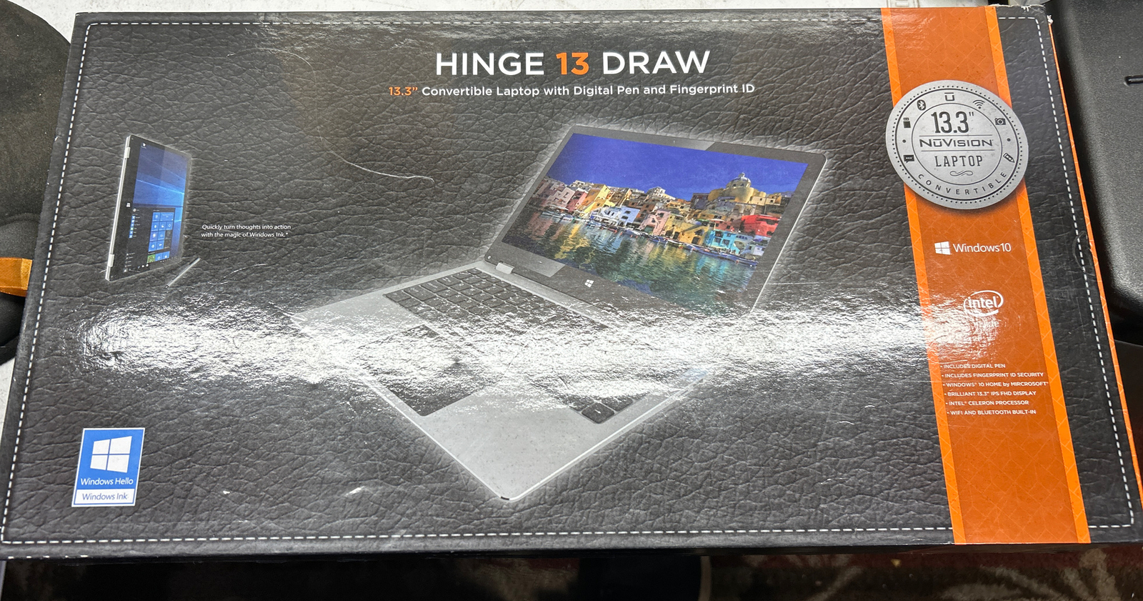NuVision Hinge 13.3 2-in-1 Pen Capable Convertible Laptop – Intel Celeron, 1080P
